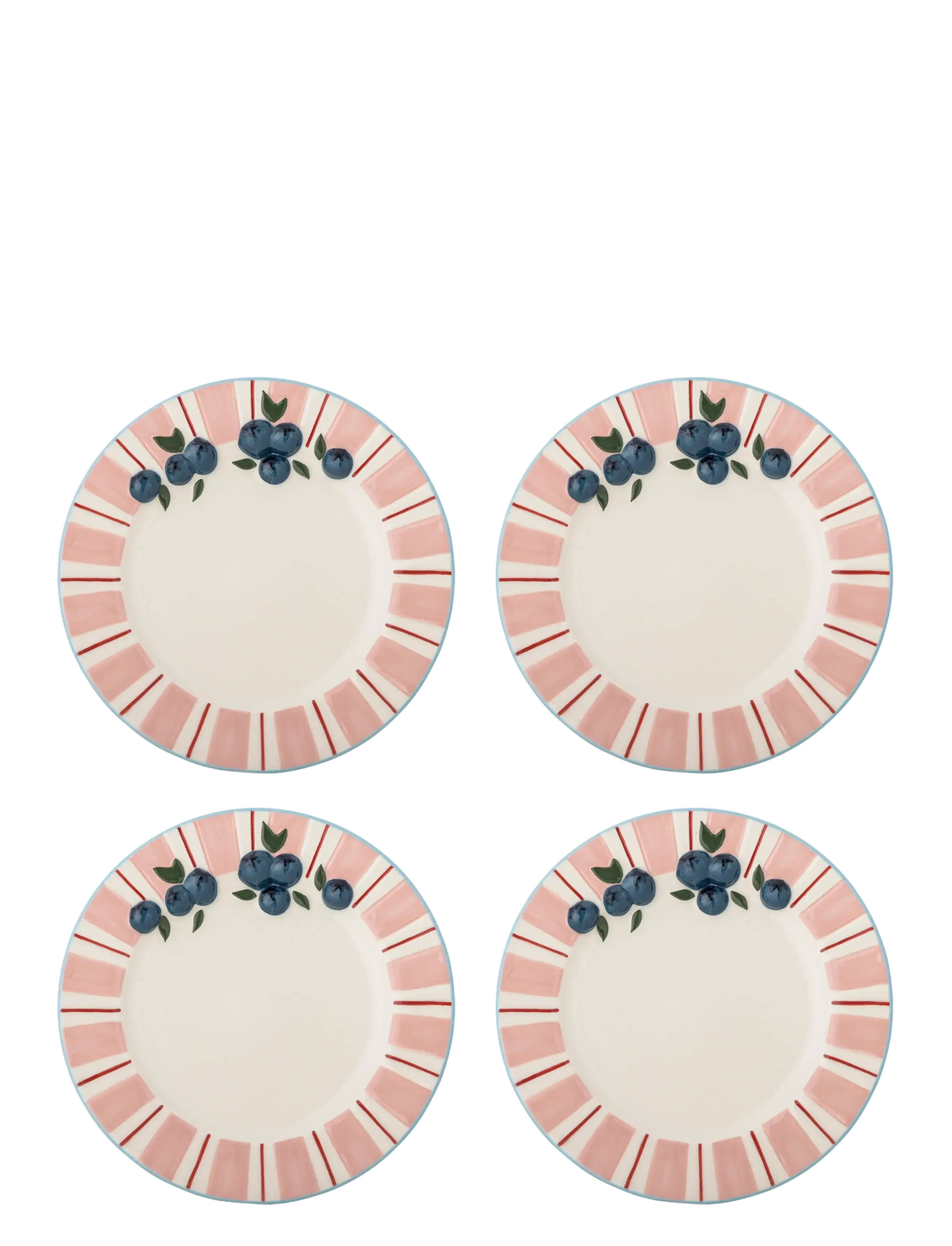 Bloomingville Carry Plate, Small Plade, Pink, Str: Ø 20.5 CM