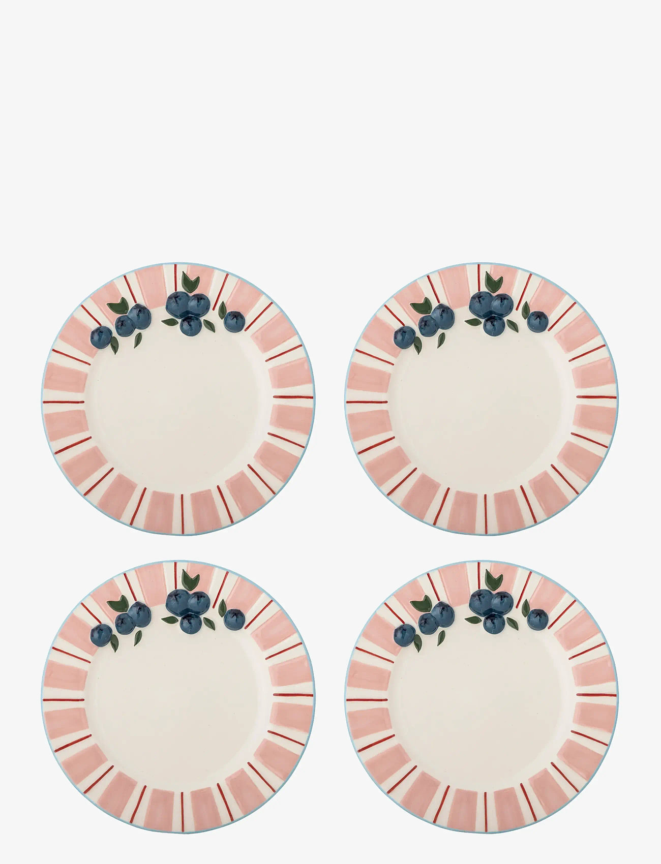 Bloomingville - Carry Plate - assietter - pink - 1