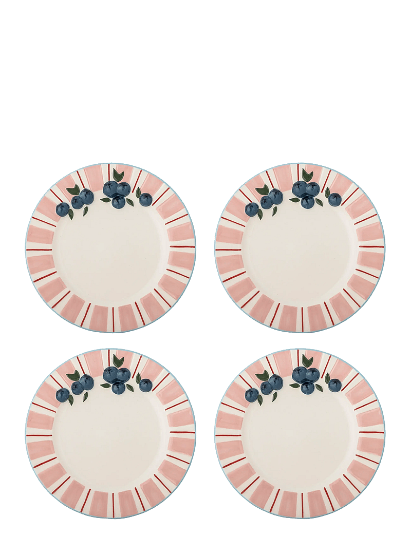 Bloomingville - Carry Plate - assietter - pink - 1