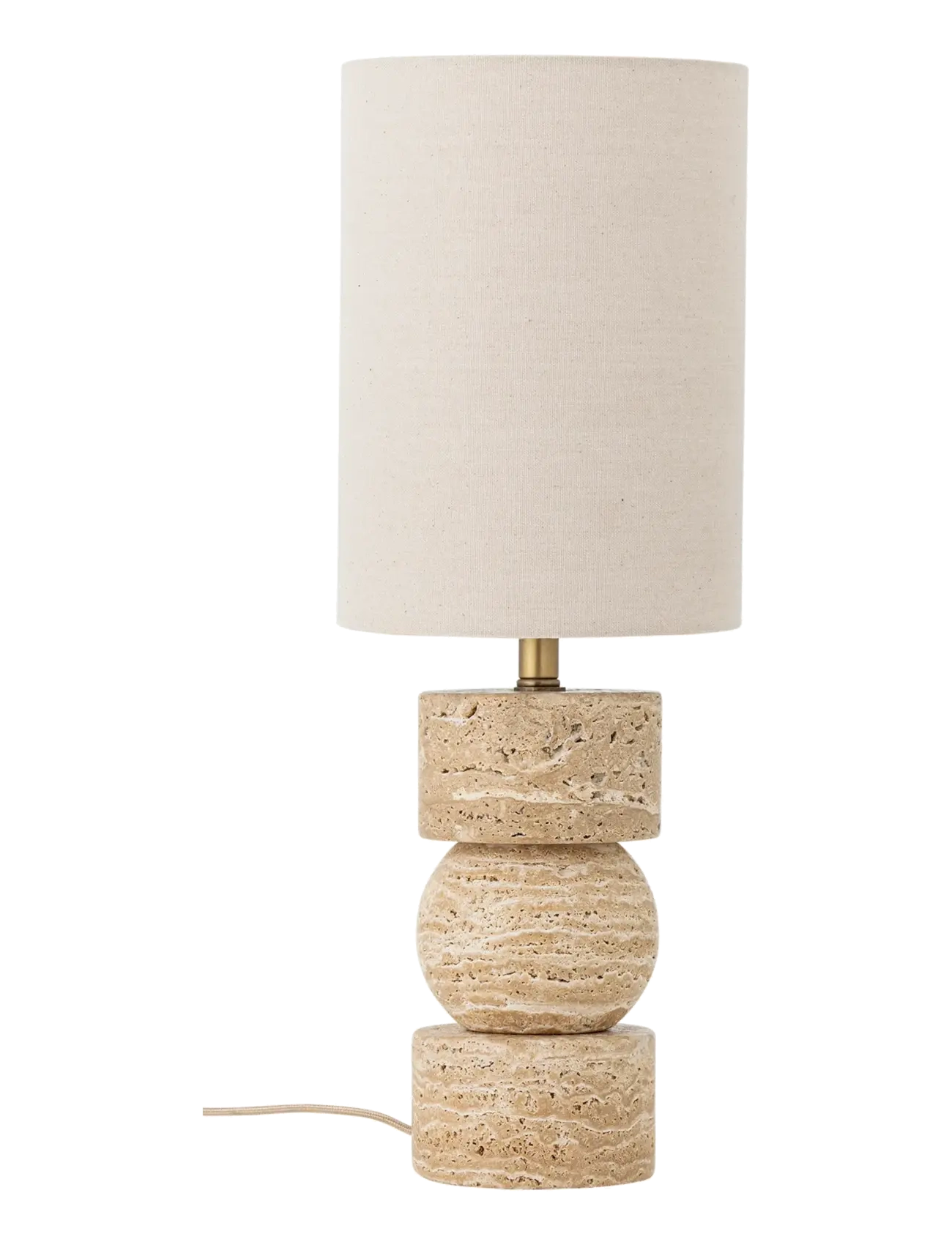 Bloomingville Marci Table Lamp, Bordlampe, Beige, Str: Ø 19 CM