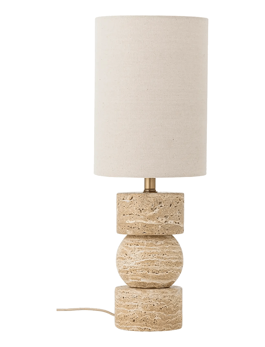 Bloomingville - Marci Table Lamp - schreibtisch- & tischlampen - beige - 1