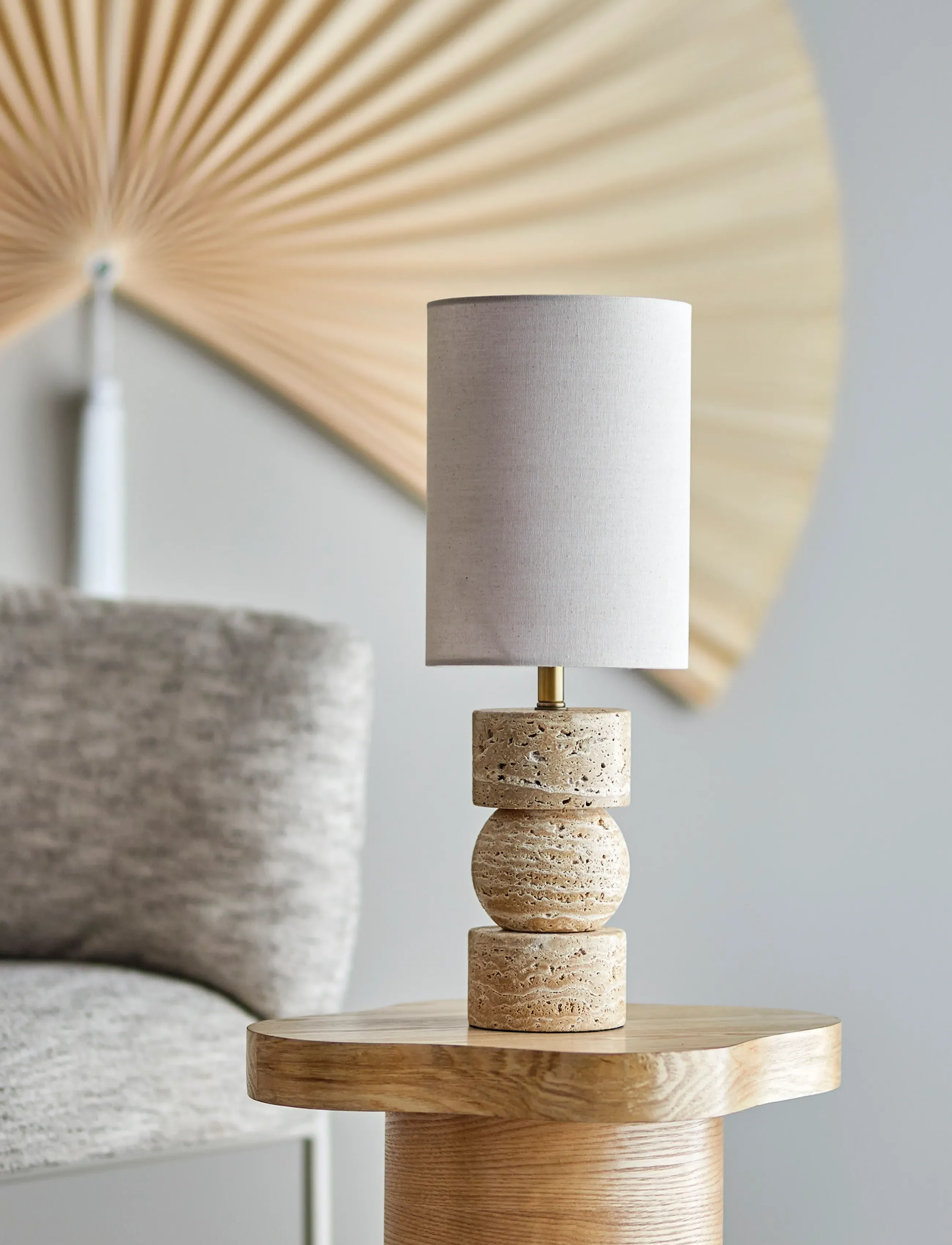 Bloomingville - Marci Table Lamp - borðlampar - beige - 2