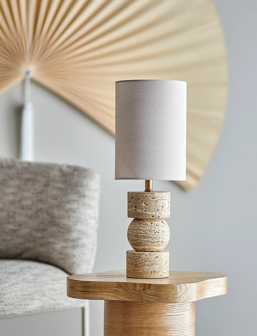 Bloomingville - Marci Table Lamp - schreibtisch- & tischlampen - beige - 2