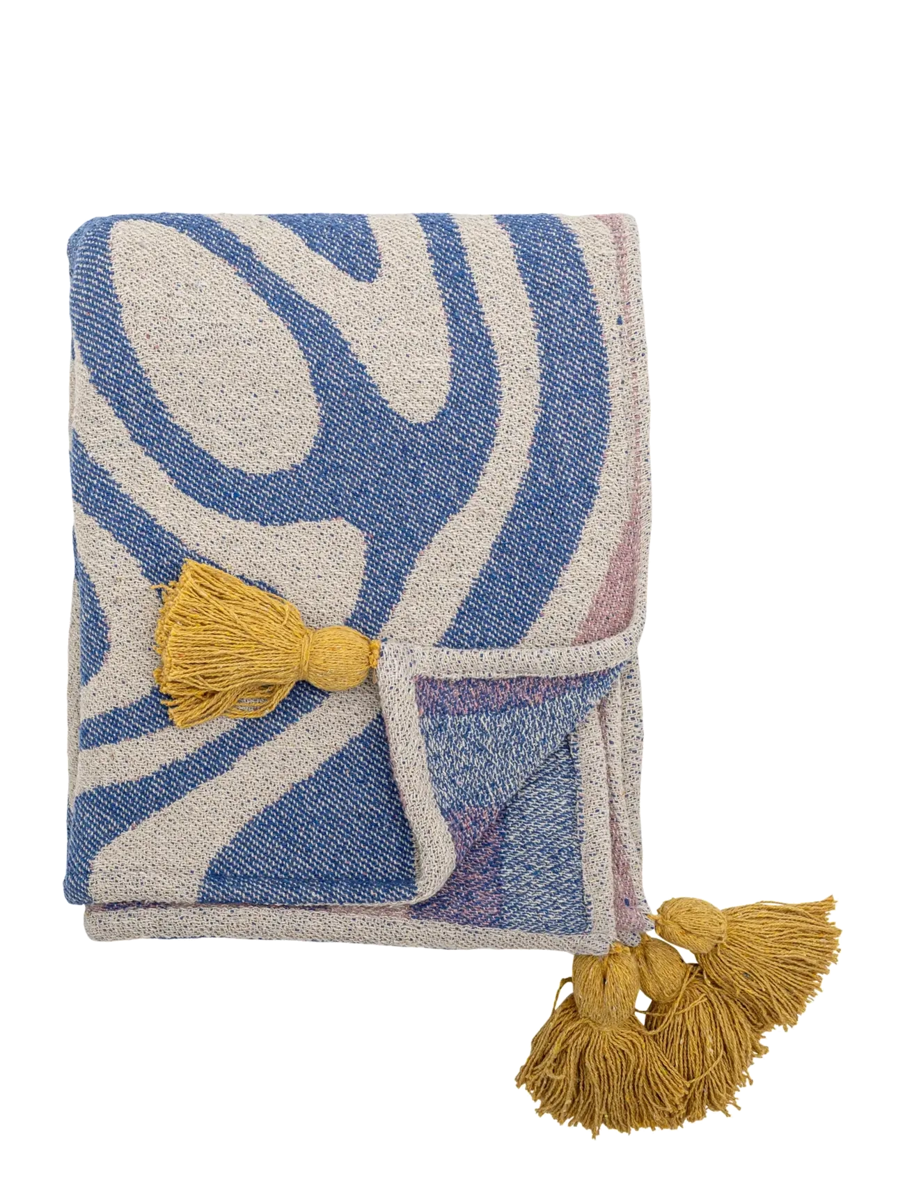 Bloomingville Arlie Throw - Blankets & Throws - BLUE / blue