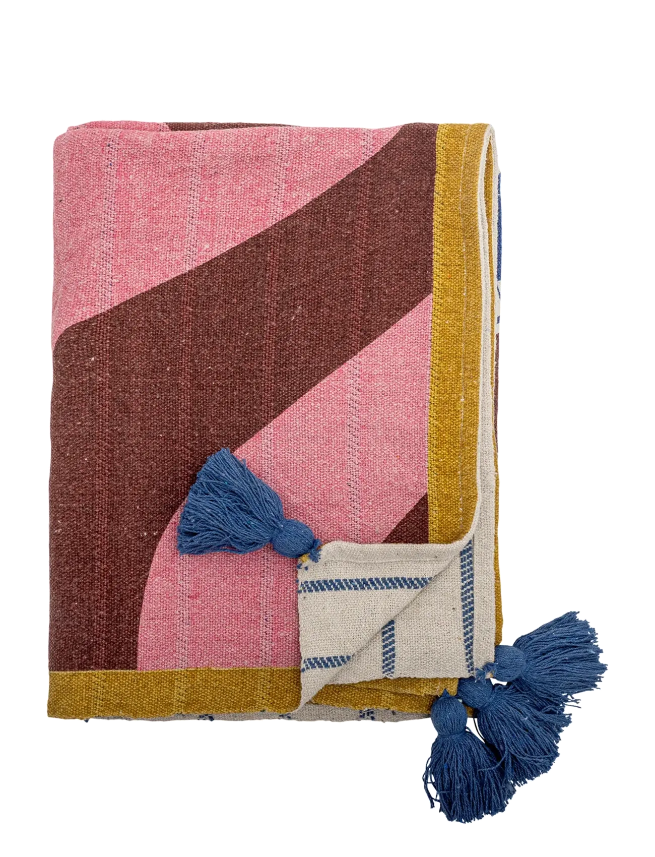 Bloomingville Remy Throw, Tæppe og plaid, Multi/mønstret, Str: 160X130CM