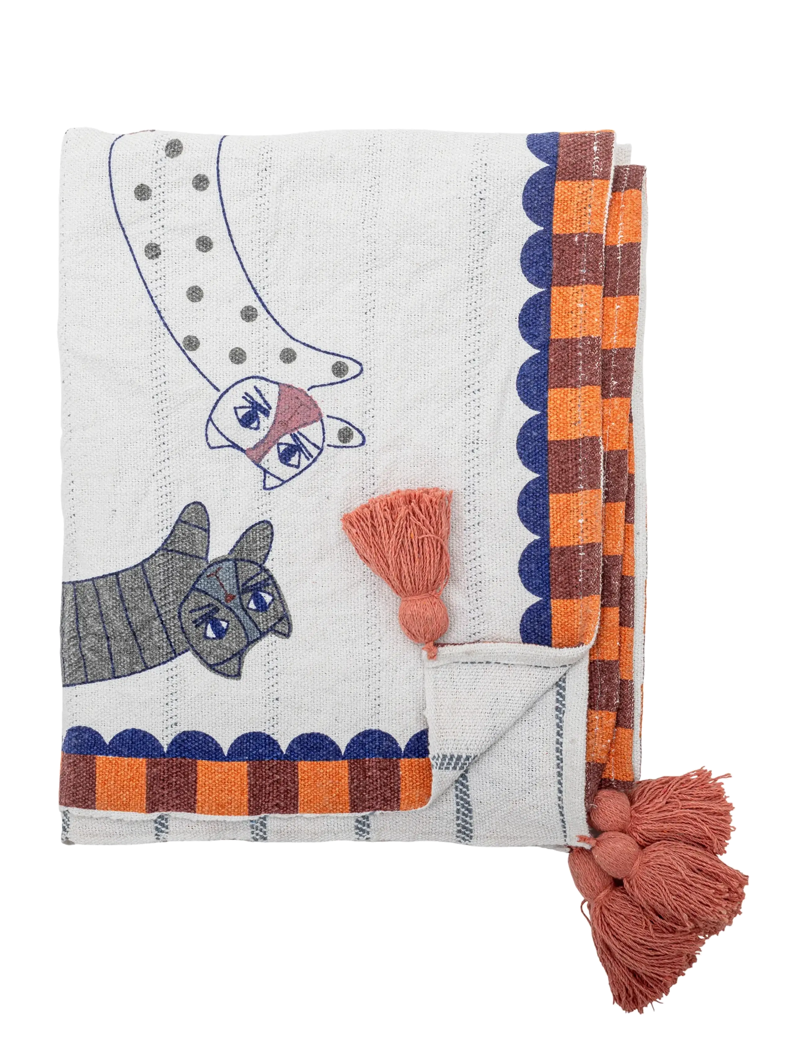 Bloomingville Missy Throw, Tæppe og plaid, Multi/mønstret, Str: 160X130CM