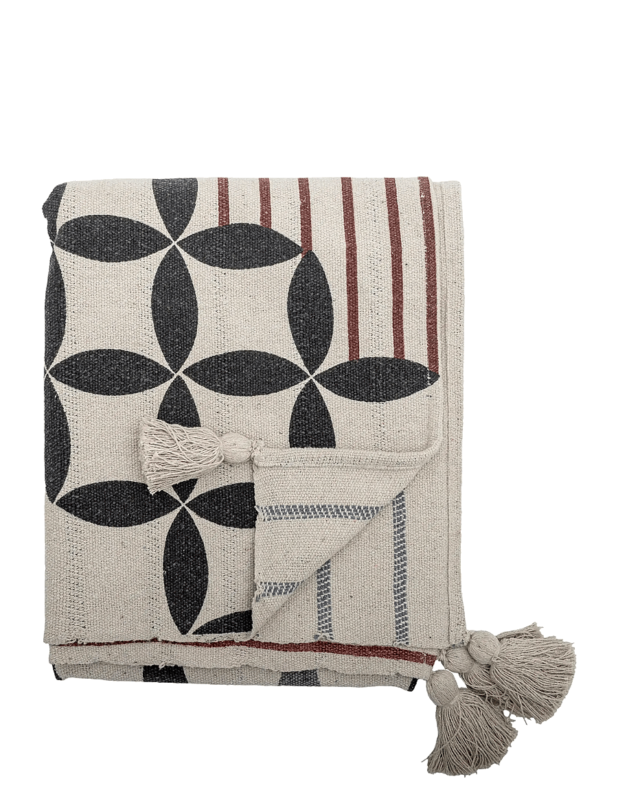 Bloomingville - Forma Throw - decken - cream - 1