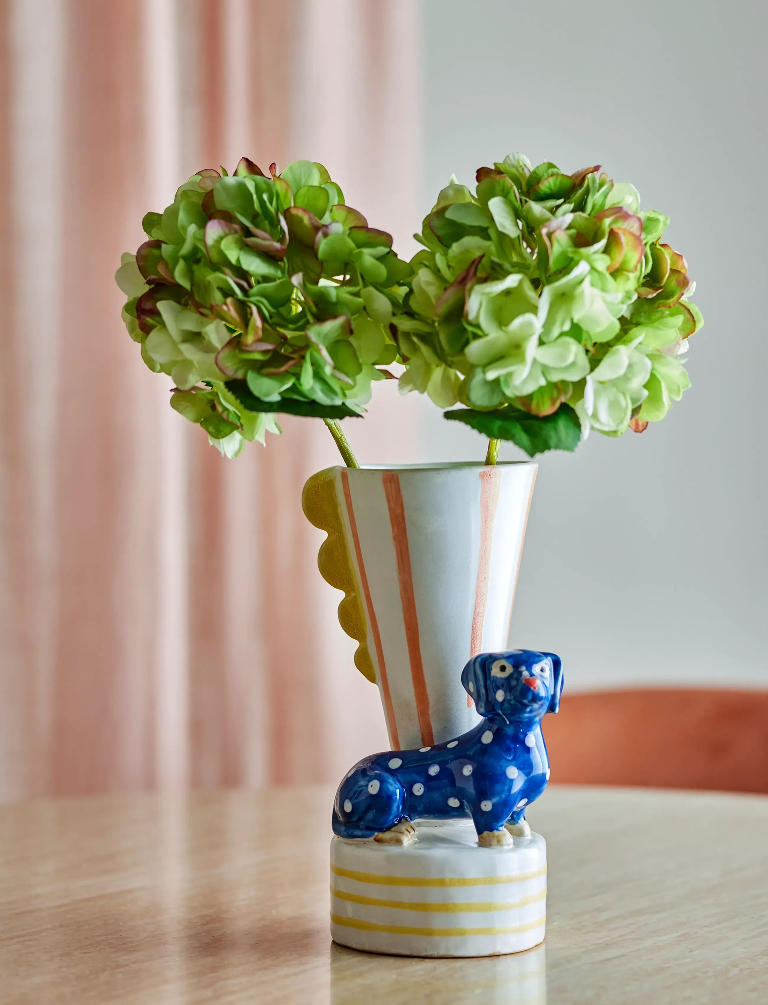Bloomingville Dachsy Vase, H21.5 cm, Multi/patterned, Vases > Other Vases, Unisex