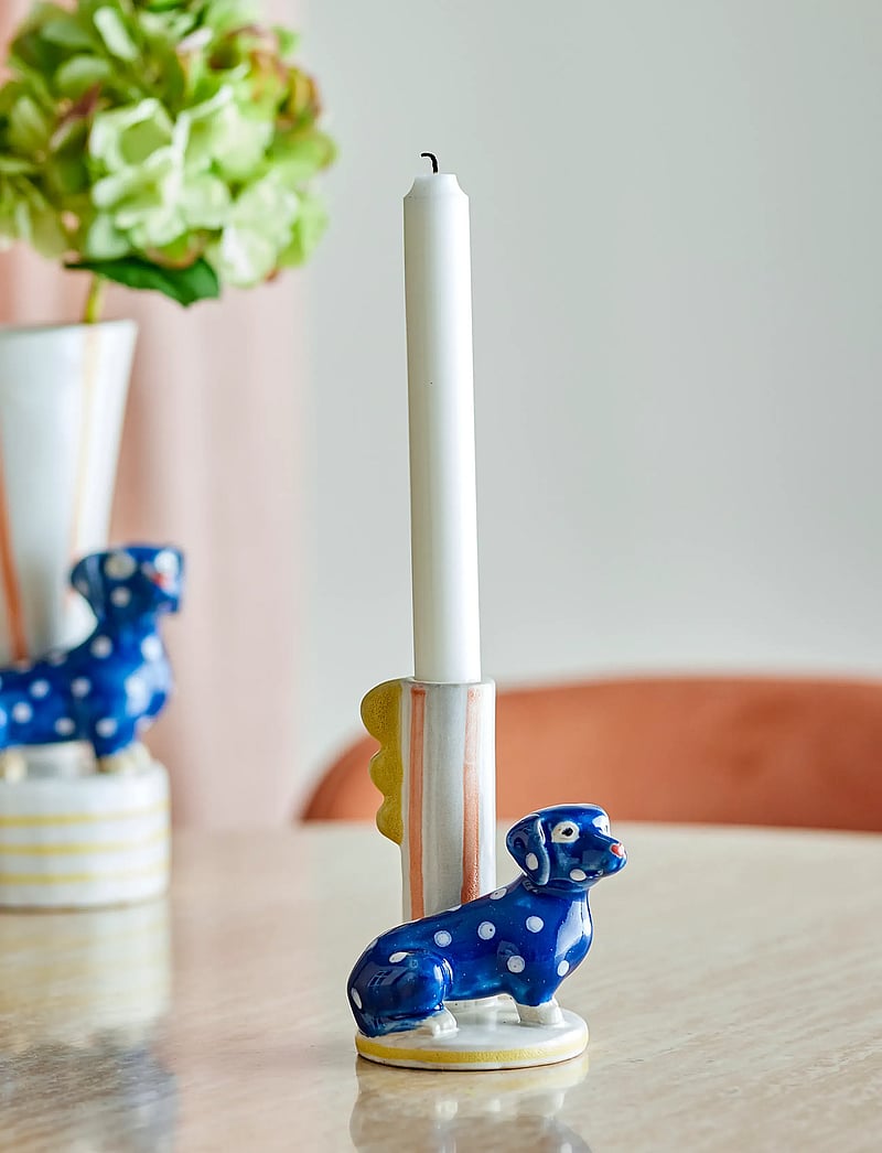 Bloomingville - Dachsy Candle Holder - ljusstakar - multi-coloured - 5