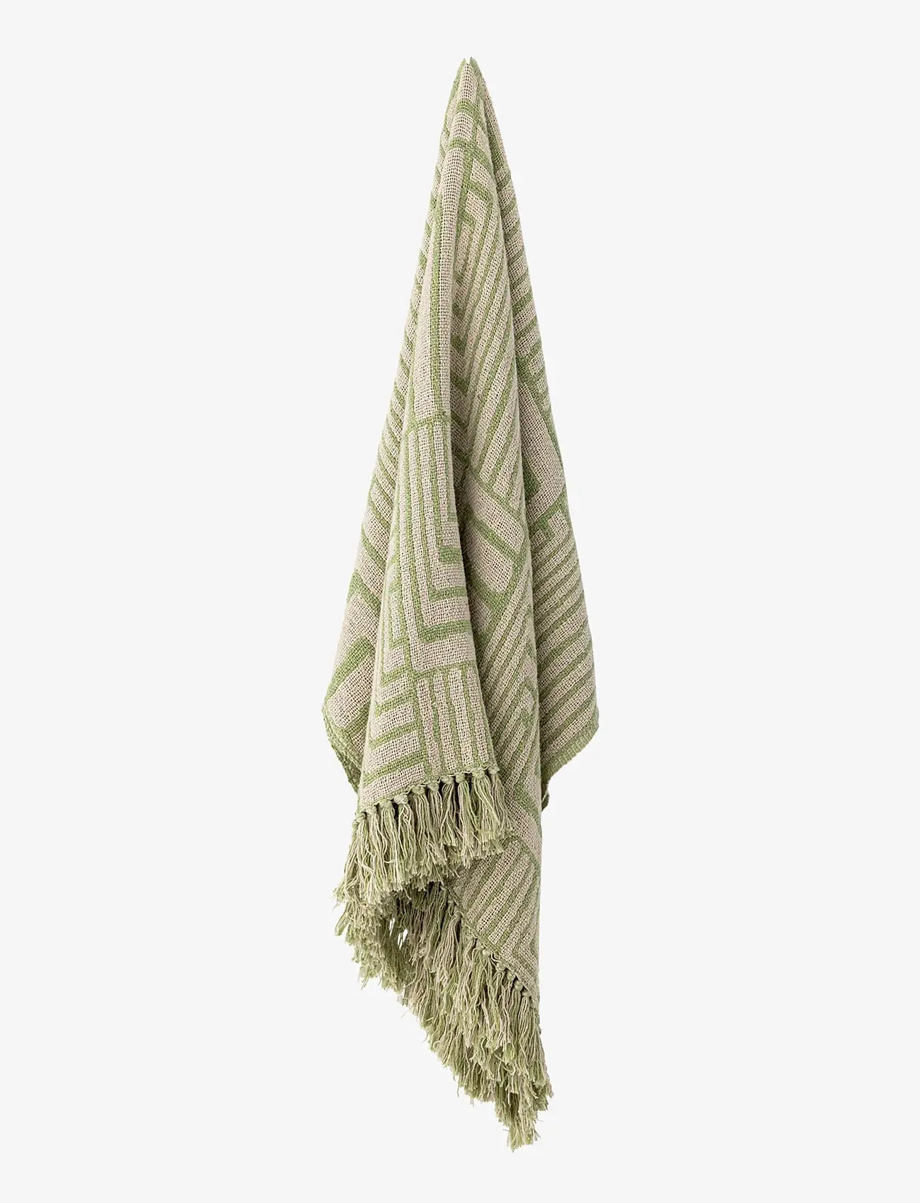 Bloomingville - Velva Throw - decken - green - 2