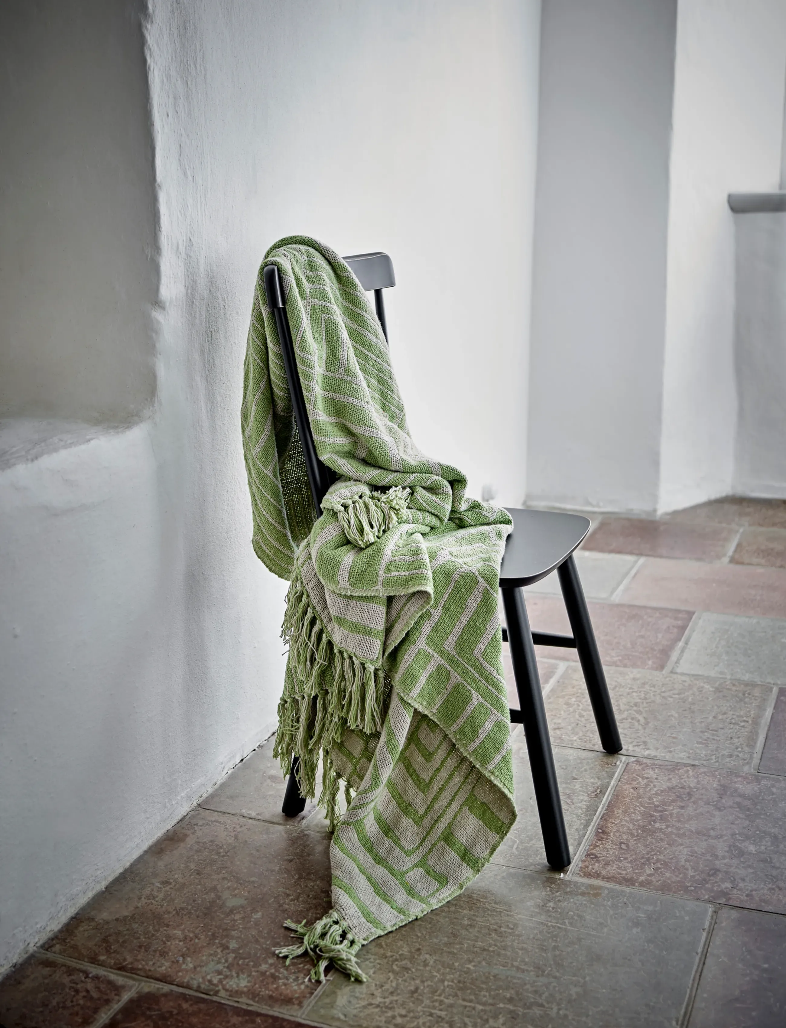 Bloomingville Velva Throw, 160X130 cm, Cushions & Blankets, Creme - Blankets Throws, Homeware