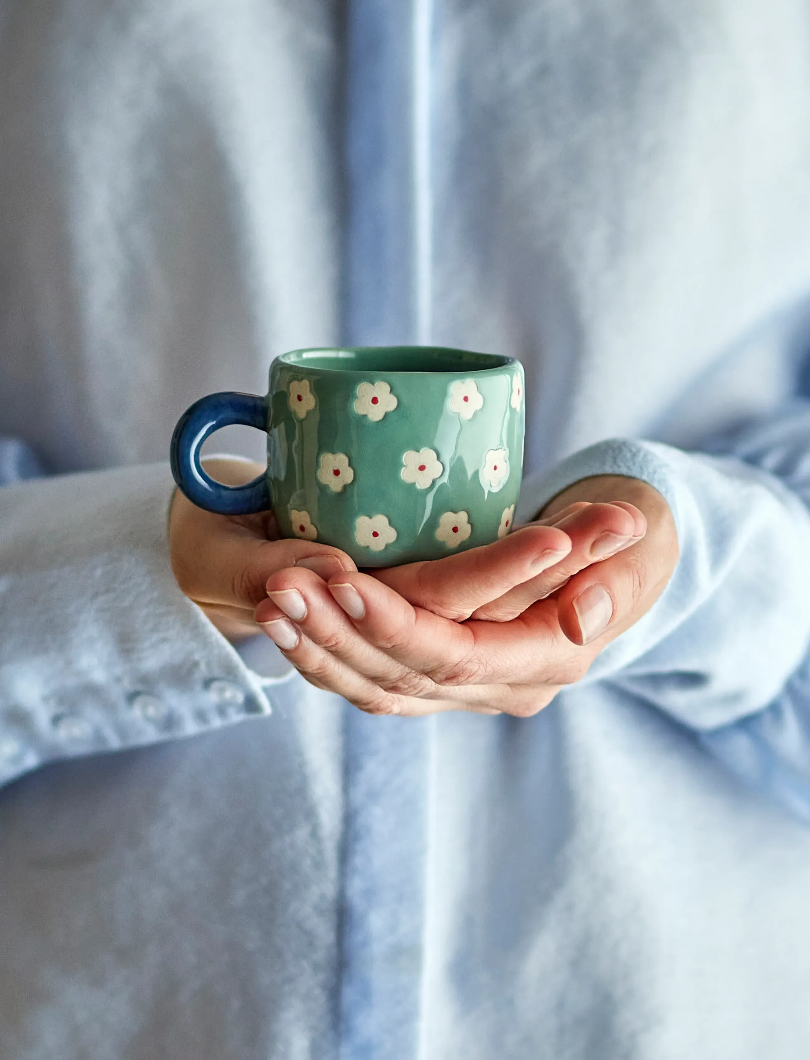 Bloomingville Nini Cup, 110 ml, Cups & Mugs, Blau - Coffee Cups, Homeware