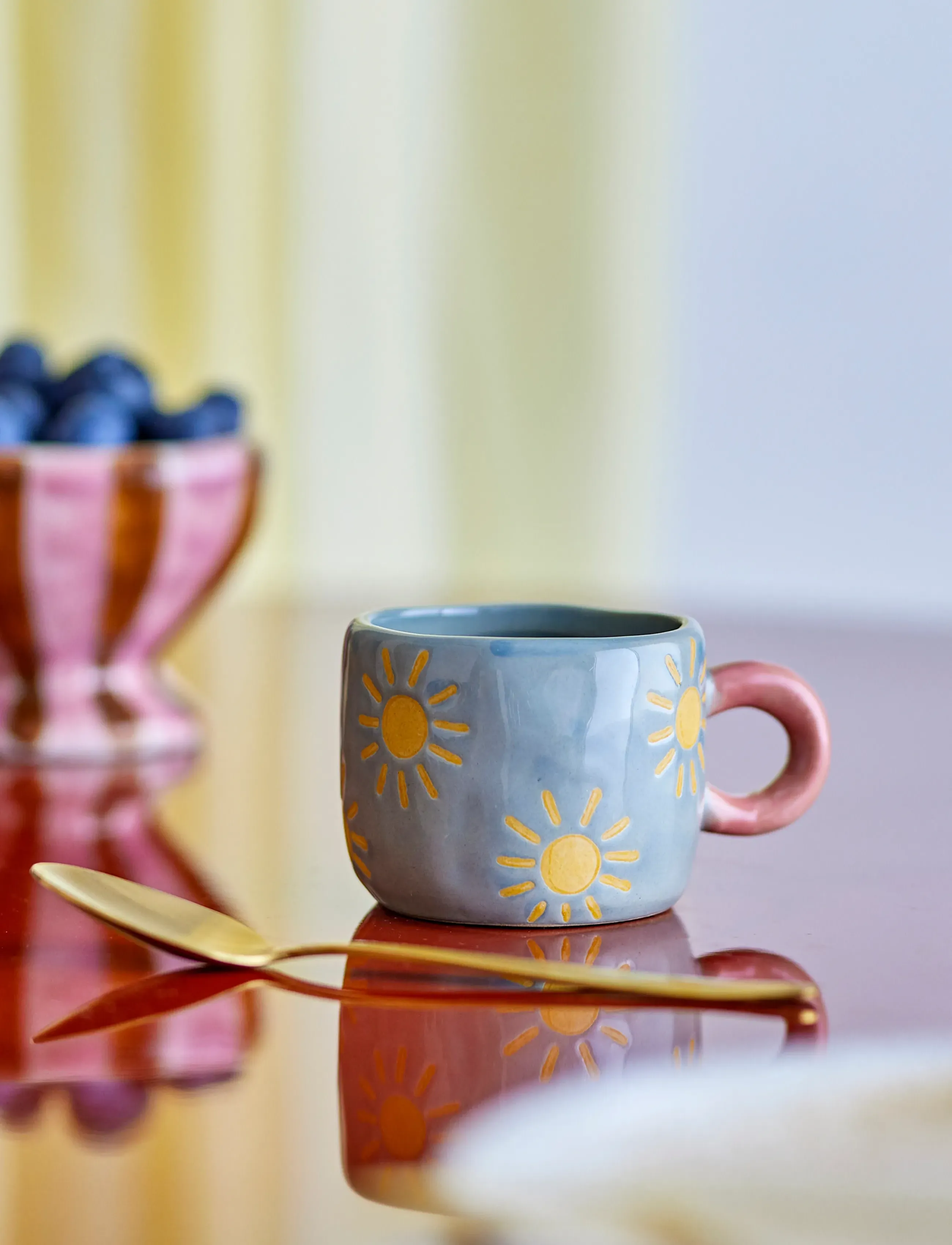 Bloomingville - Nini Cup - kaffekopper - blue - 4