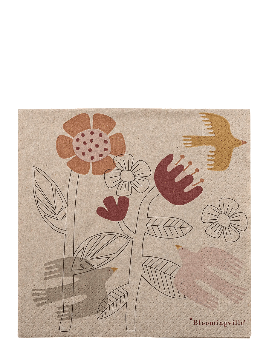 Bloomingville - Vivielle Napkin - papierservietten - beige - 1