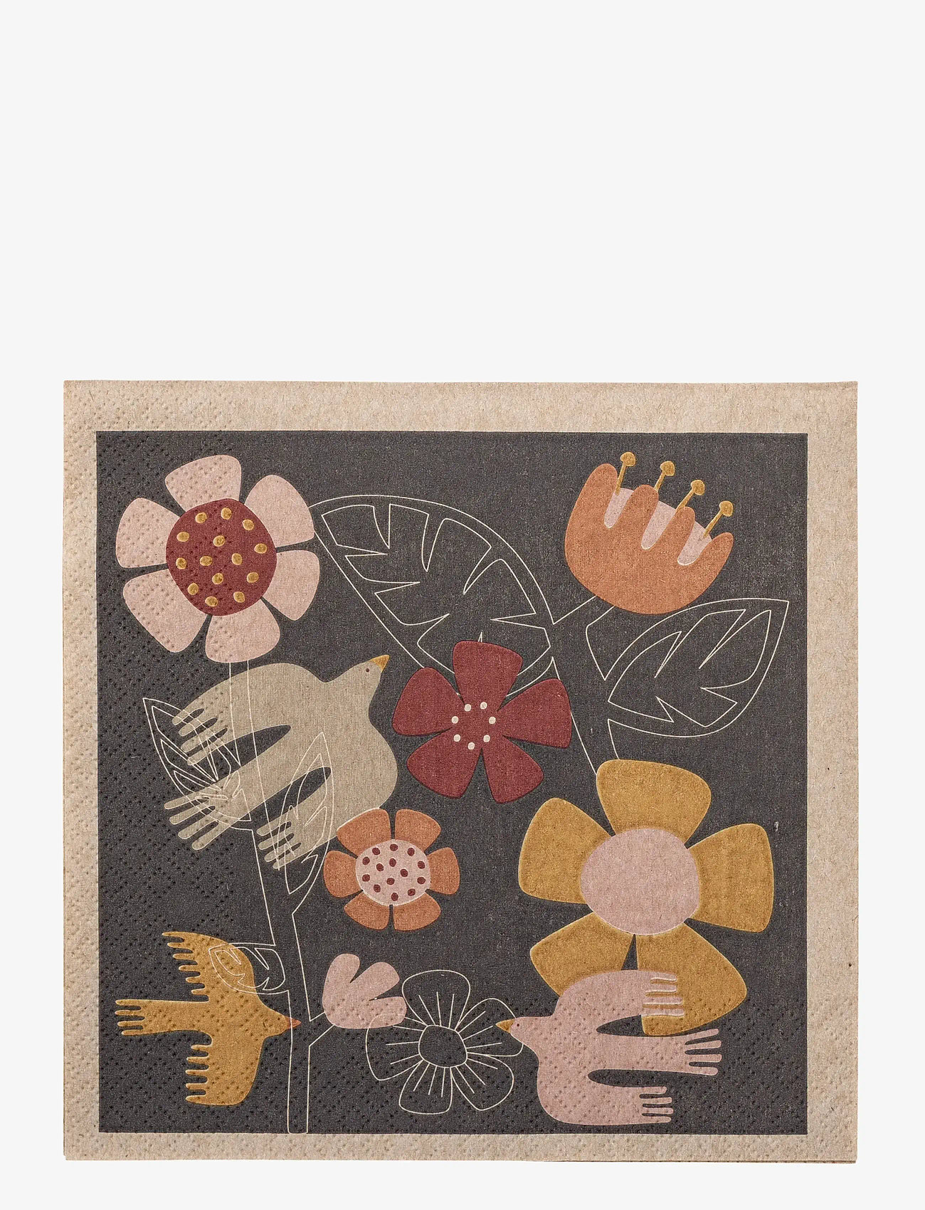 Bloomingville - Vivielle Napkin - pabersalvrätikud - beige - 2
