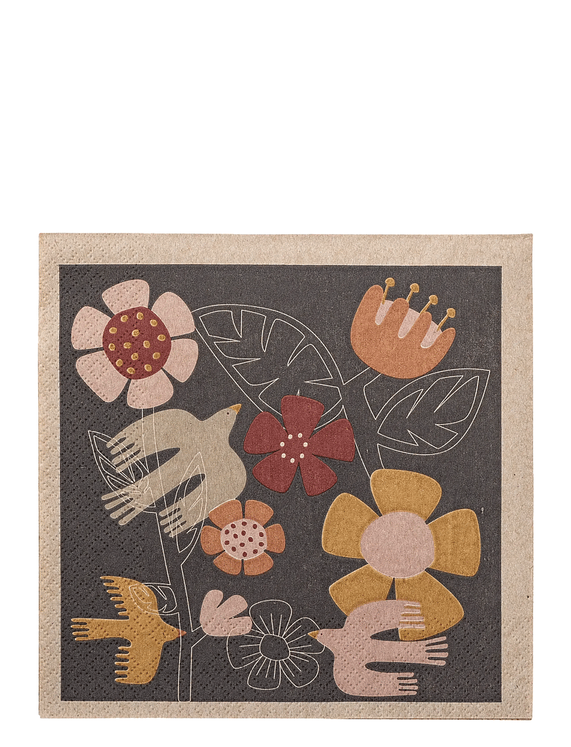 Bloomingville - Vivielle Napkin - pabersalvrätikud - beige - 2