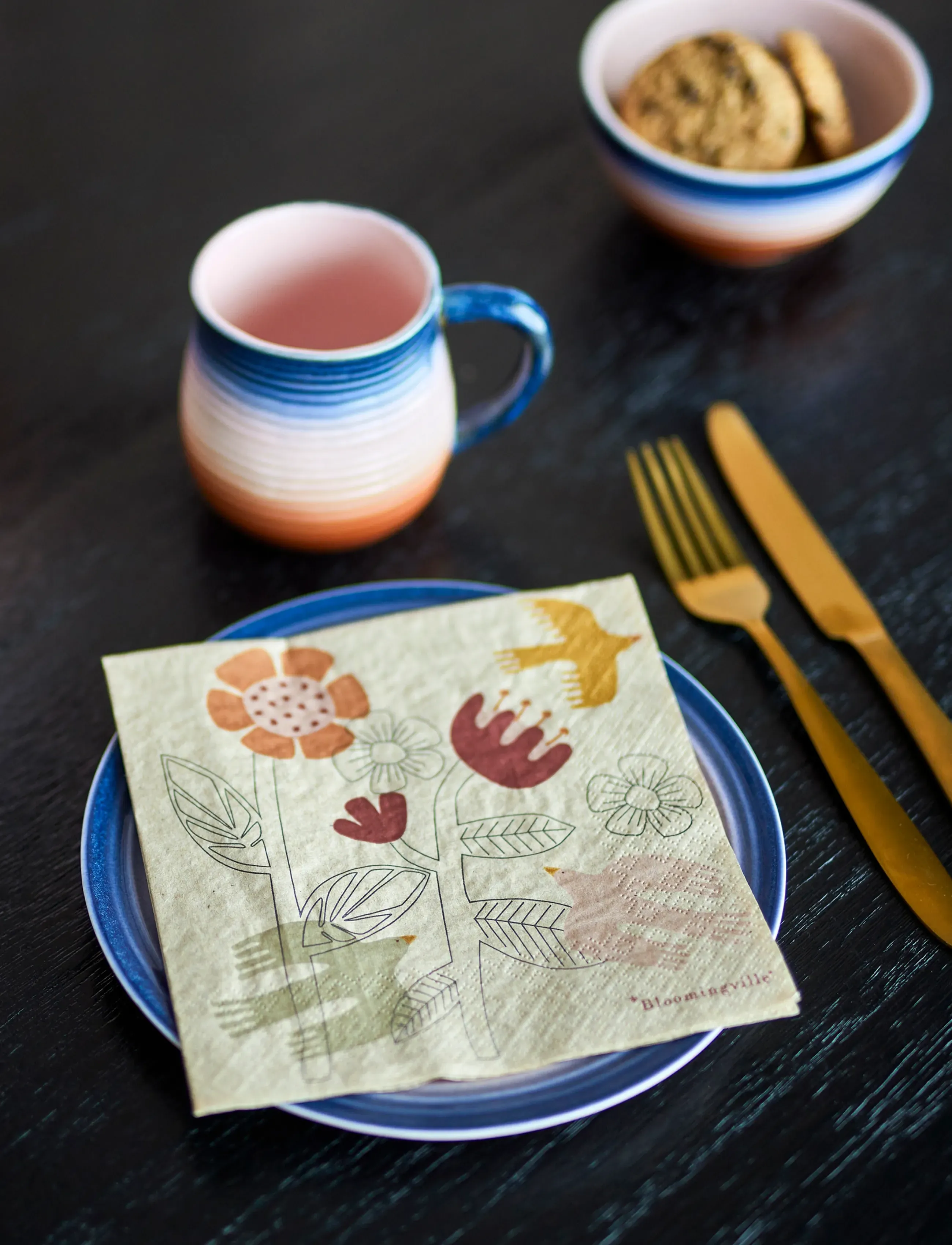 Bloomingville - Vivielle Napkin - paper napkins - beige - 4