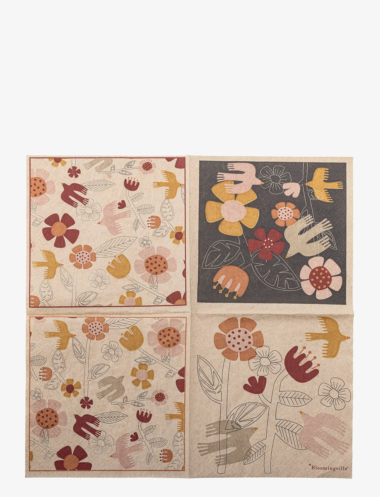 Bloomingville - Vivielle Napkin - pabersalvrätikud - beige - 3