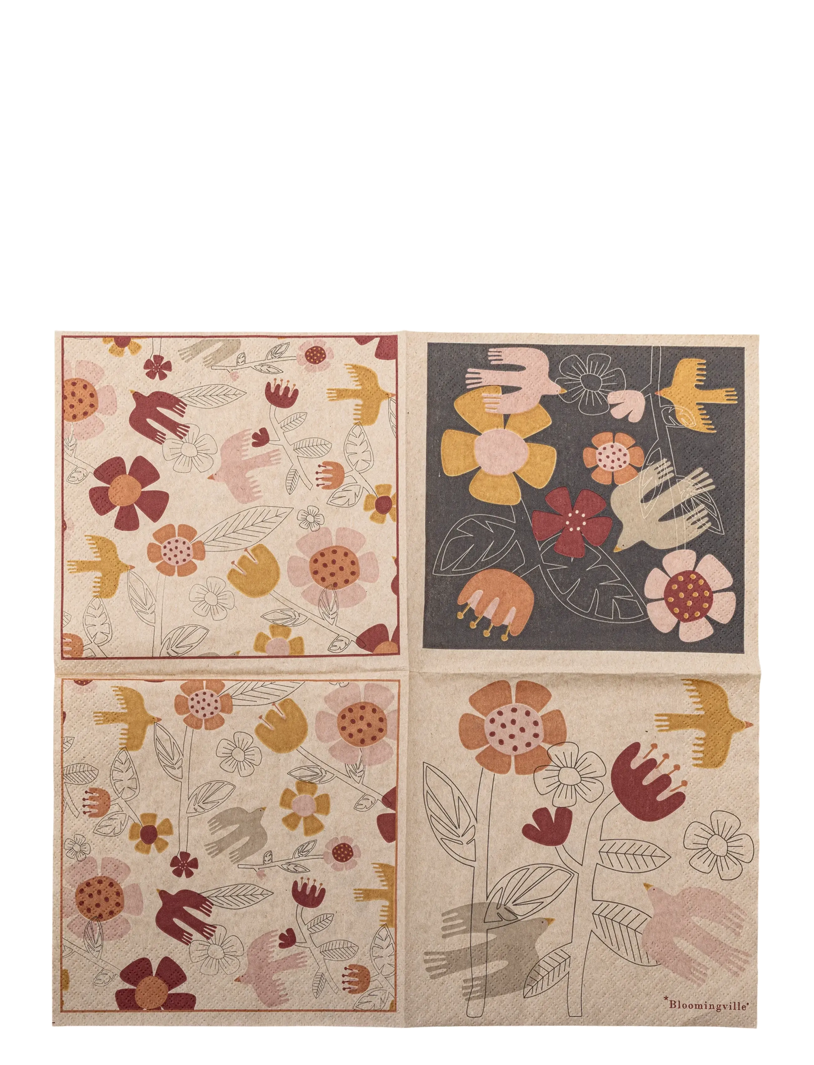 Bloomingville - Vivielle Napkin - paper napkins - beige - 3