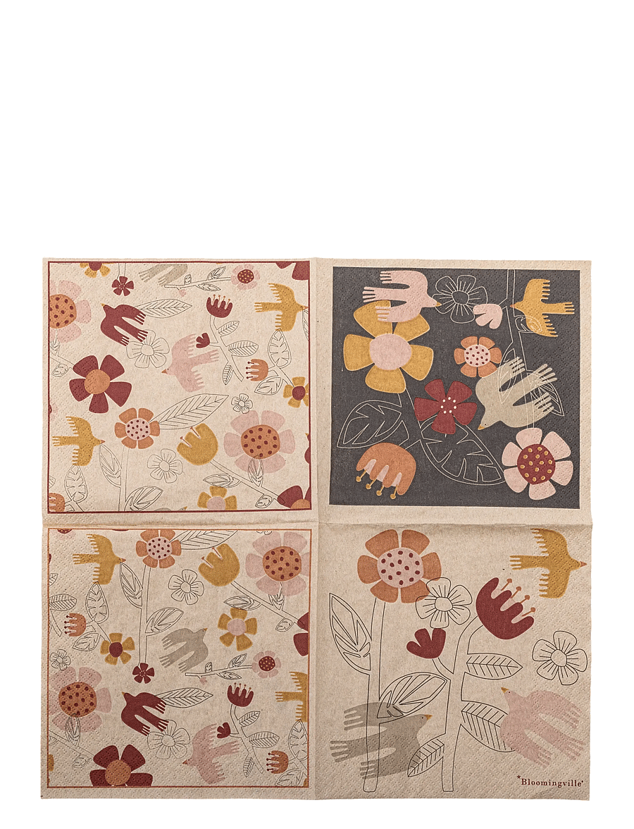Bloomingville - Vivielle Napkin - papierservietten - beige - 3