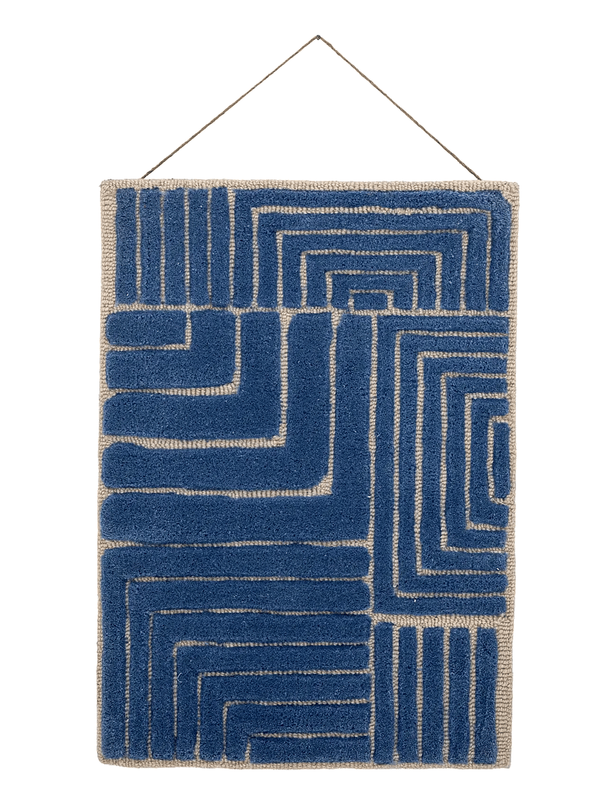 Bloomingville - Velva Wall Decor - wand dekoration - blue - 1