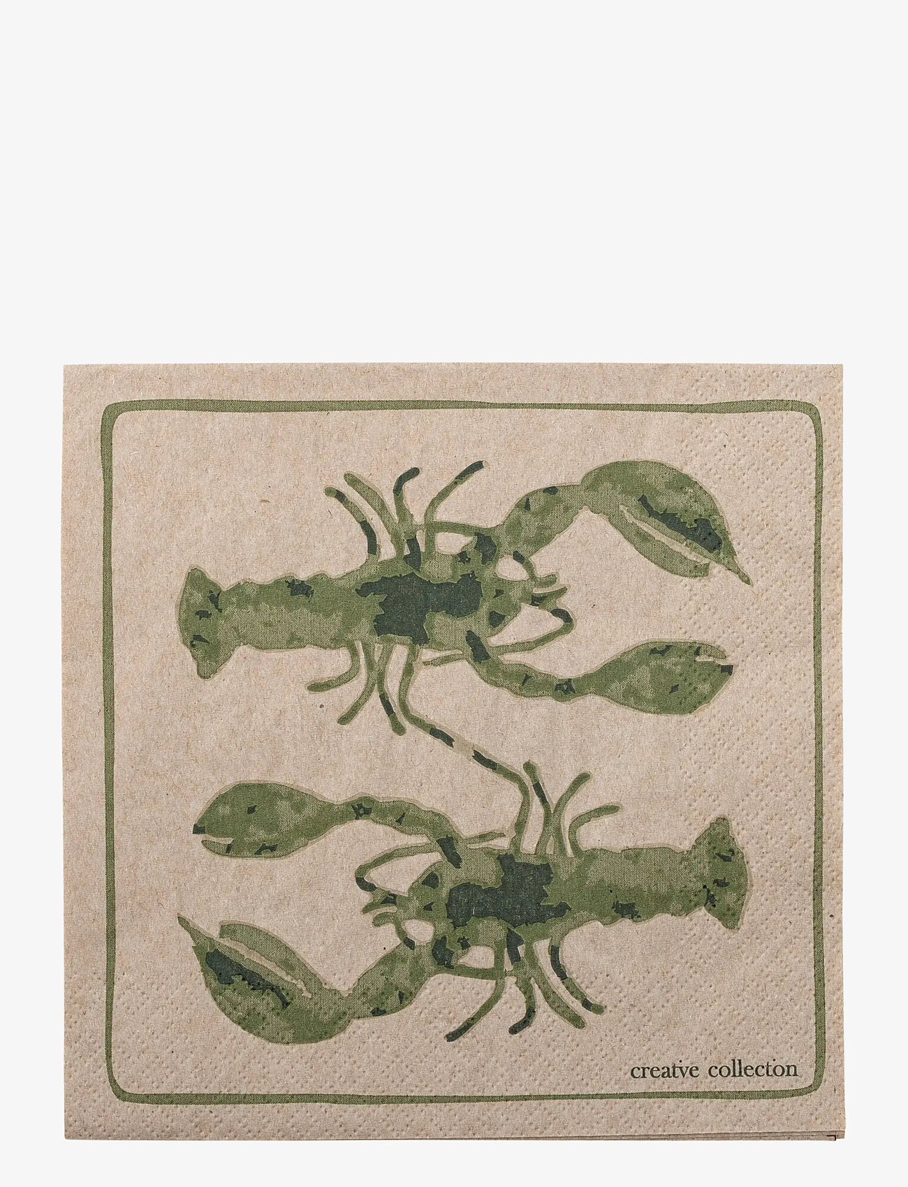 Bloomingville - Hadden Napkin - papirservietter - green - 1