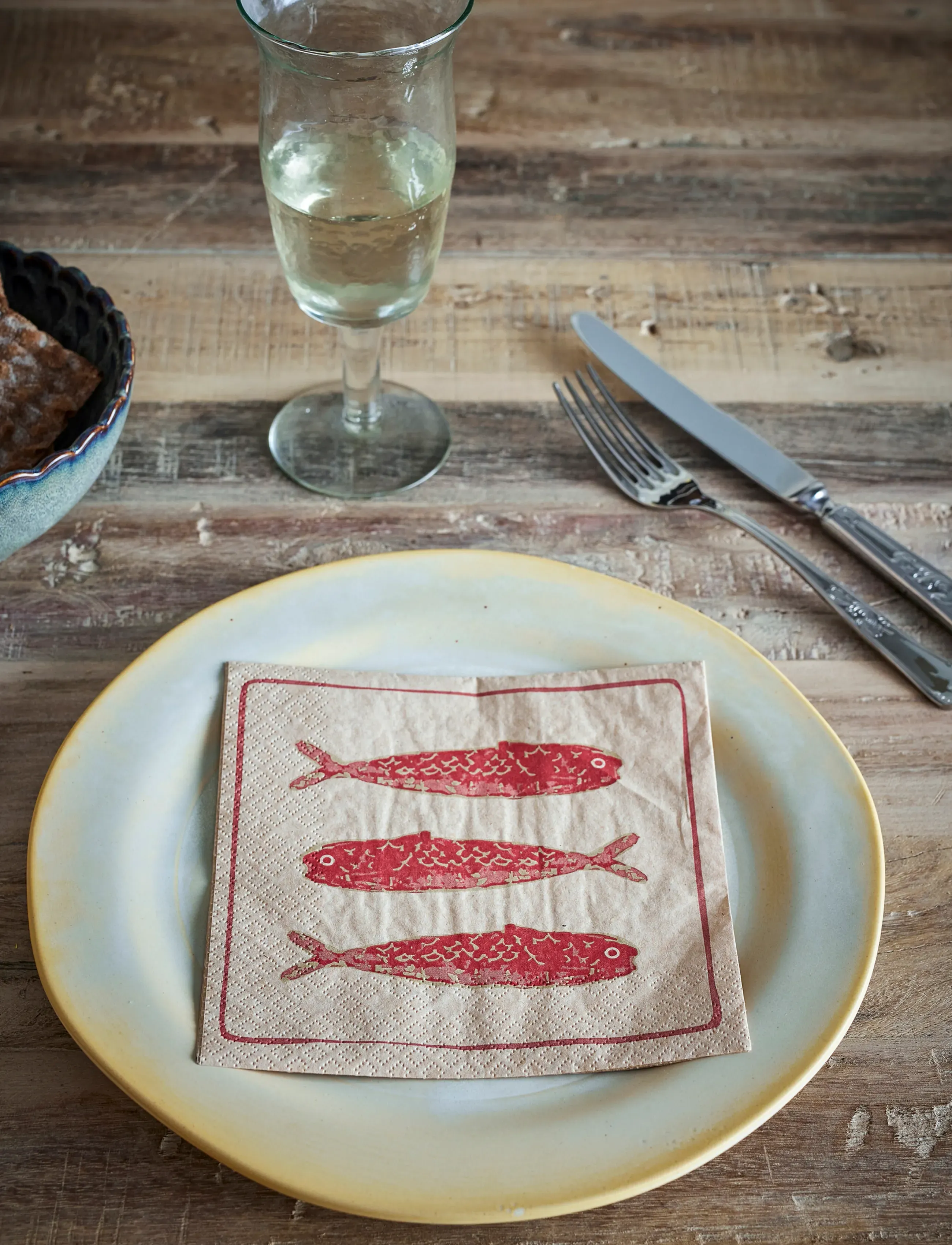 Bloomingville Hadden Napkin, 33X33 cm, Napkins, Beige - Paper Homeware