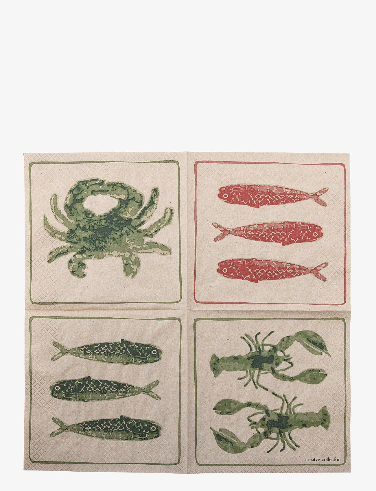 Bloomingville - Hadden Napkin - papirservietter - green - 3