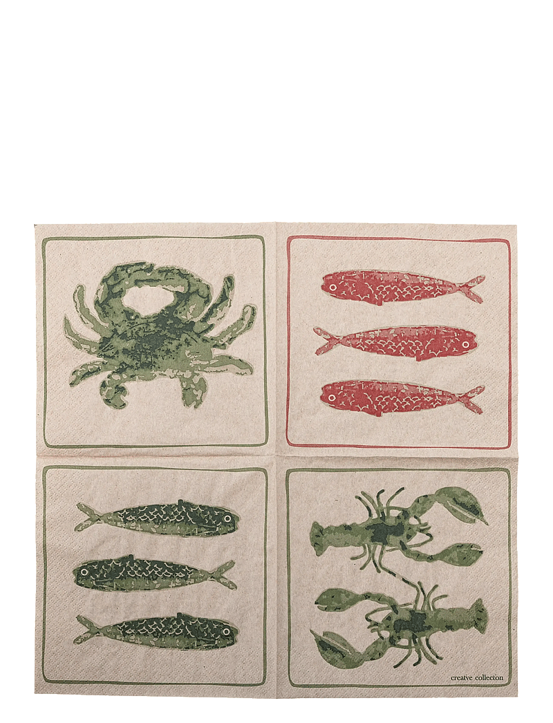 Bloomingville - Hadden Napkin - papierservietten - green - 3
