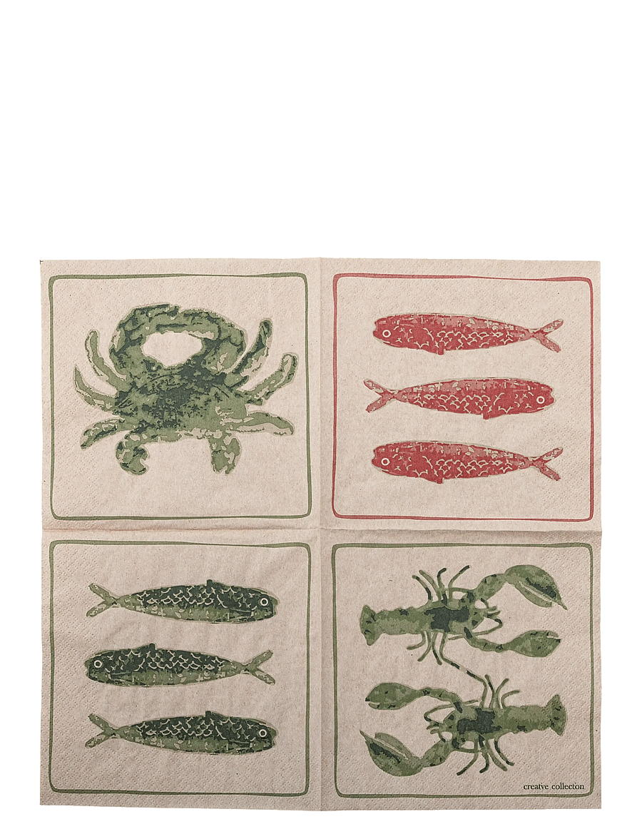 Bloomingville - Hadden Napkin - pabersalvrätikud - green - 3