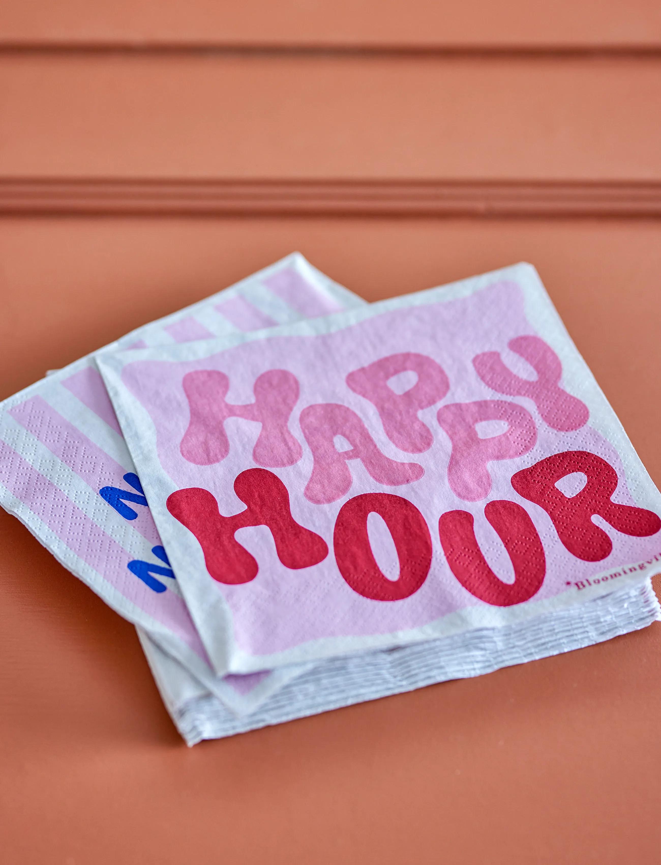 Bloomingville Rosy Napkin,,,Rosa Gr.33X33CM