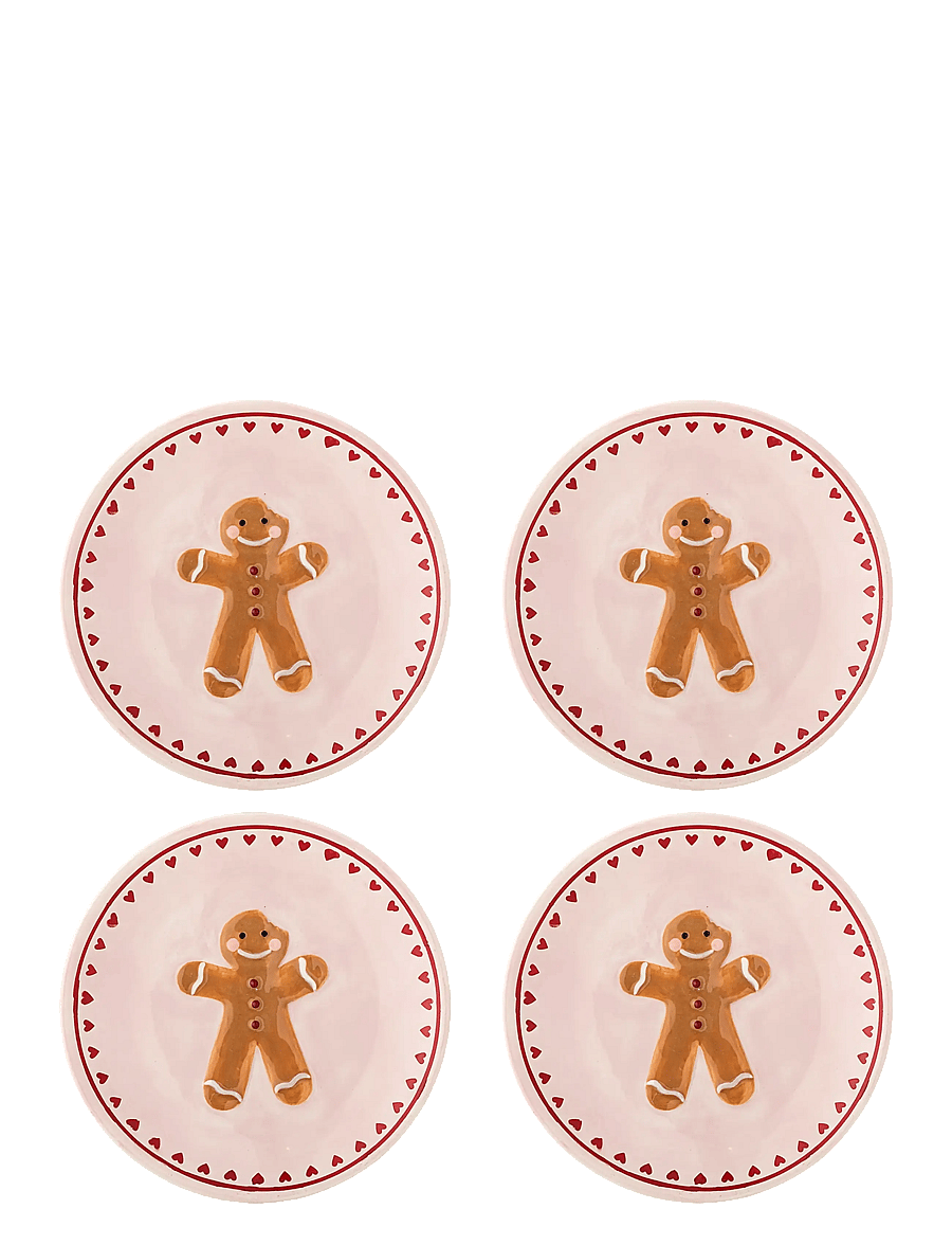Bloomingville - Binna Plate - weihnachtsdekoration - pink - 1