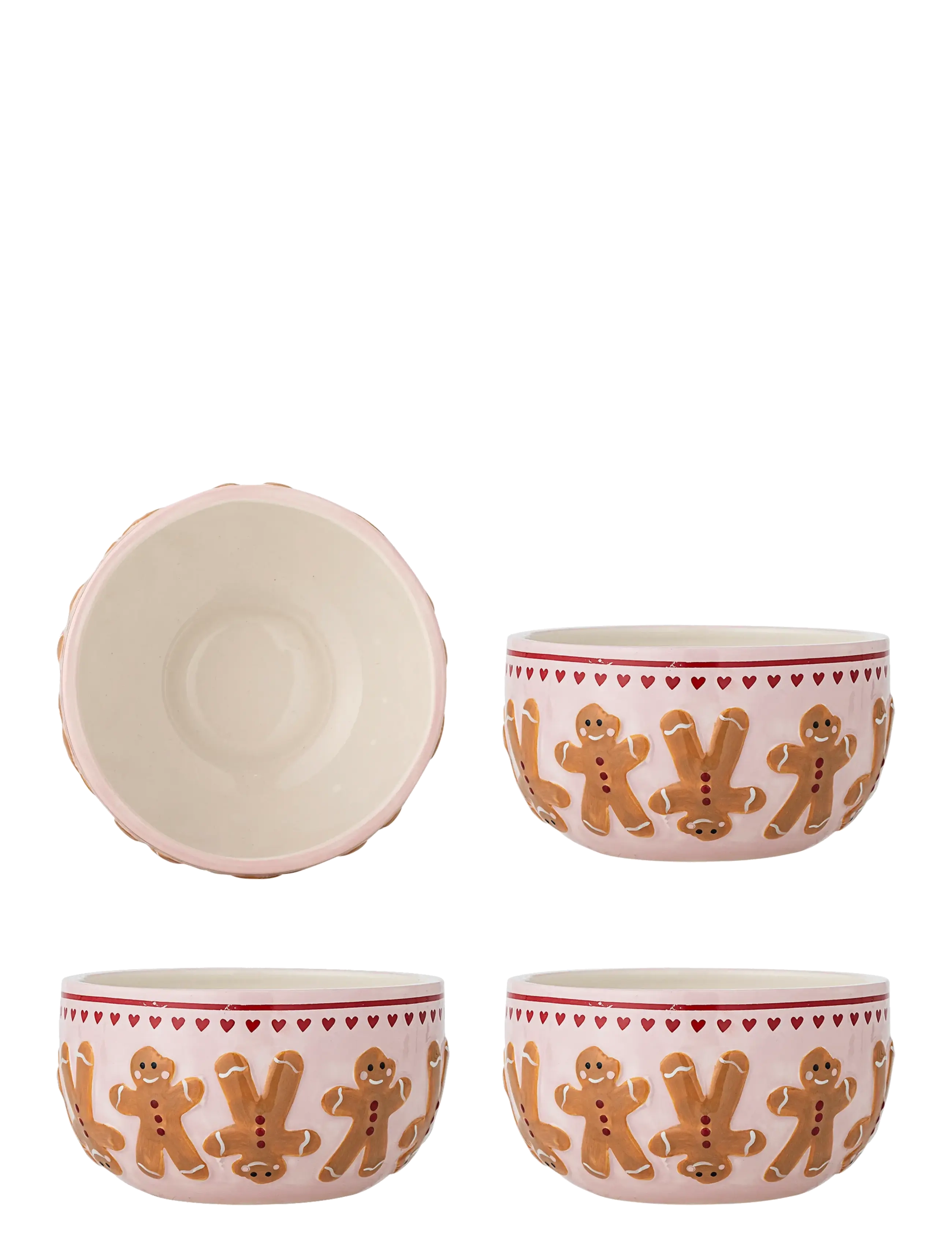 Bloomingville Binna Bowl - Christmas - PINK / pink/rose