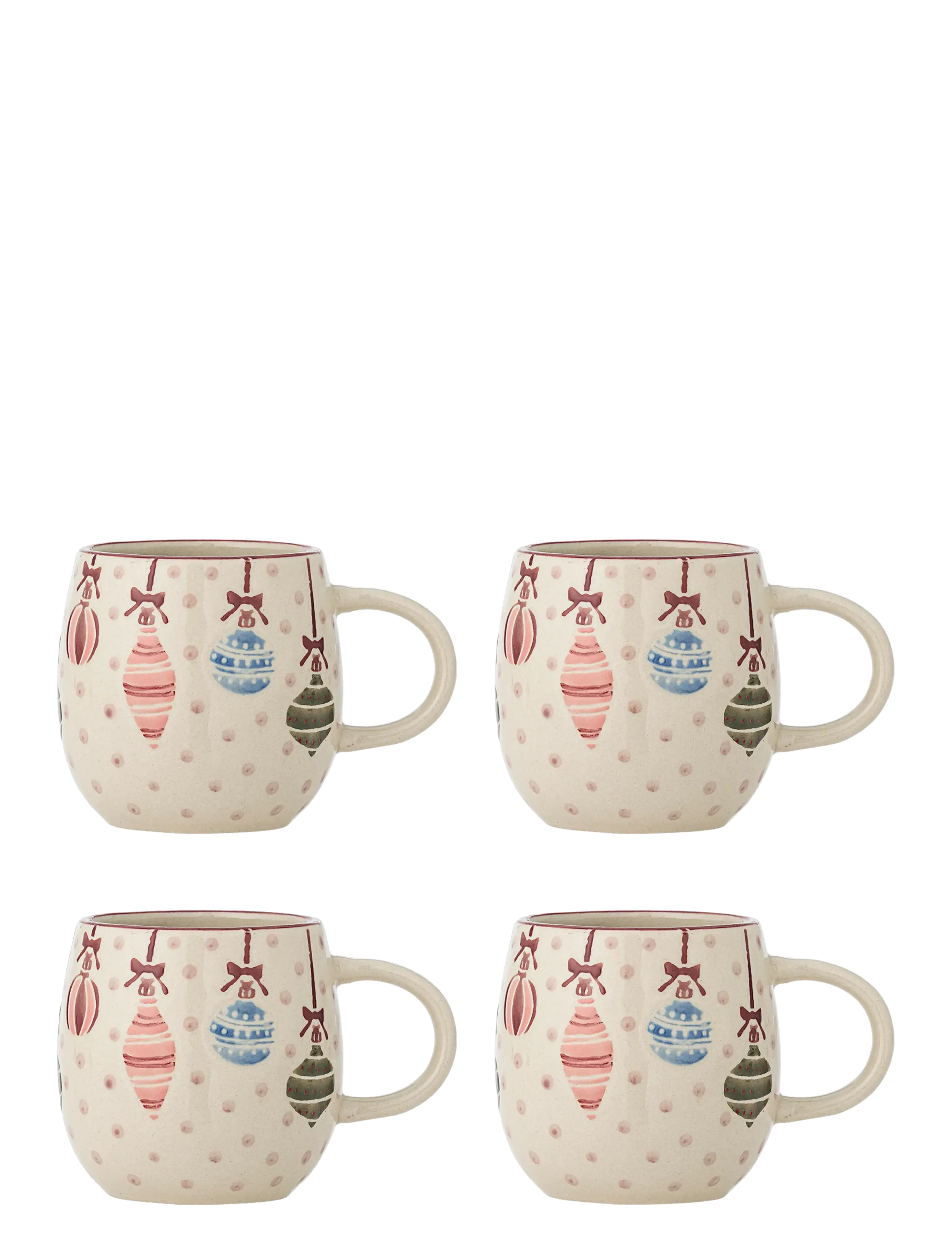 Bloomingville Ornamentia Mug - Interiør - RED / cream