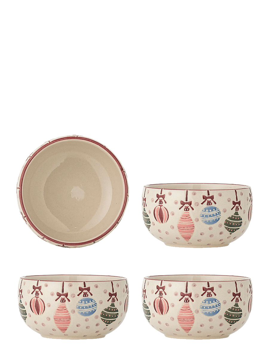 Bloomingville - Ornamentia Bowl - müslischalen - red - 1