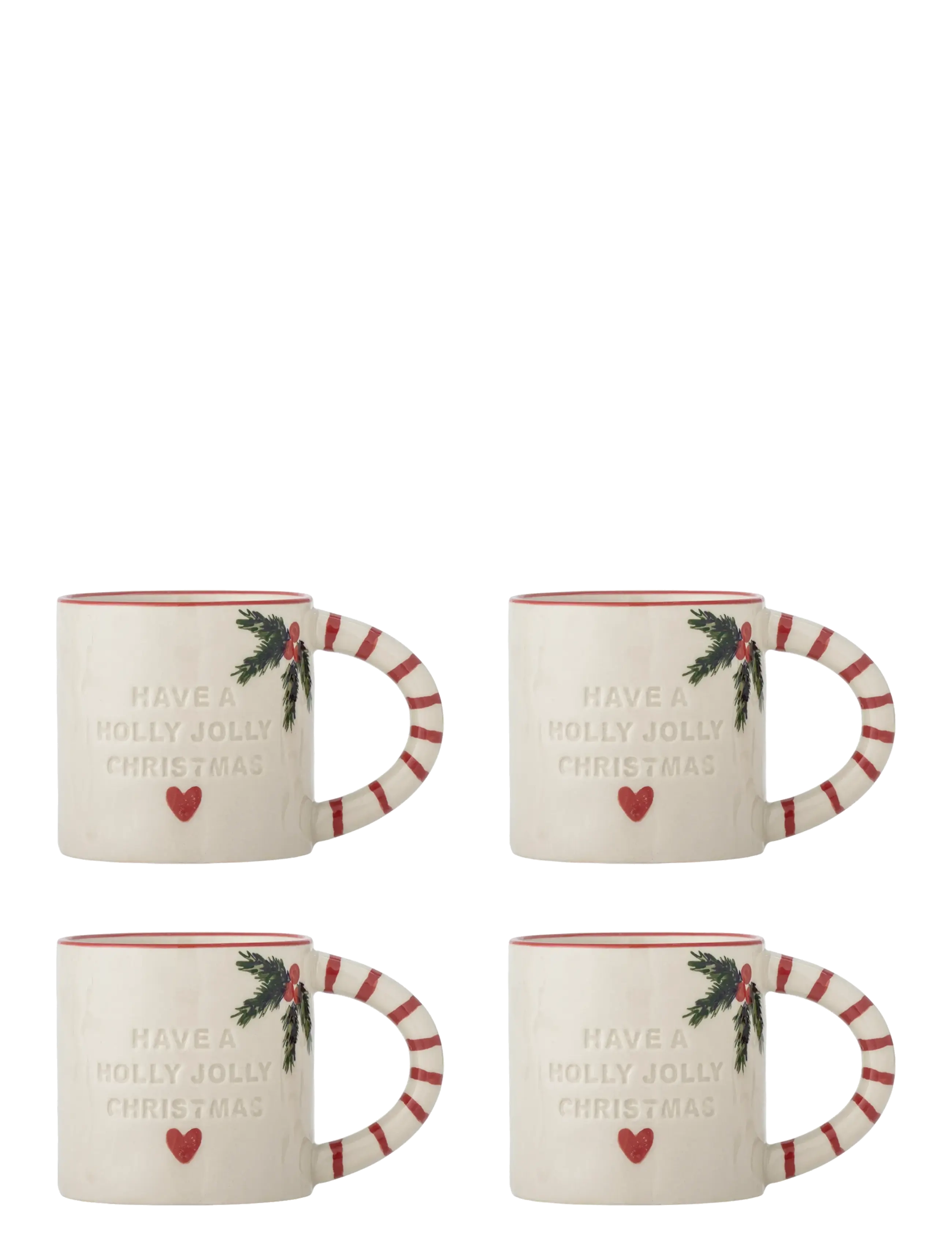 Bloomingville Jovida Cup - Christmas - WHITE / cream