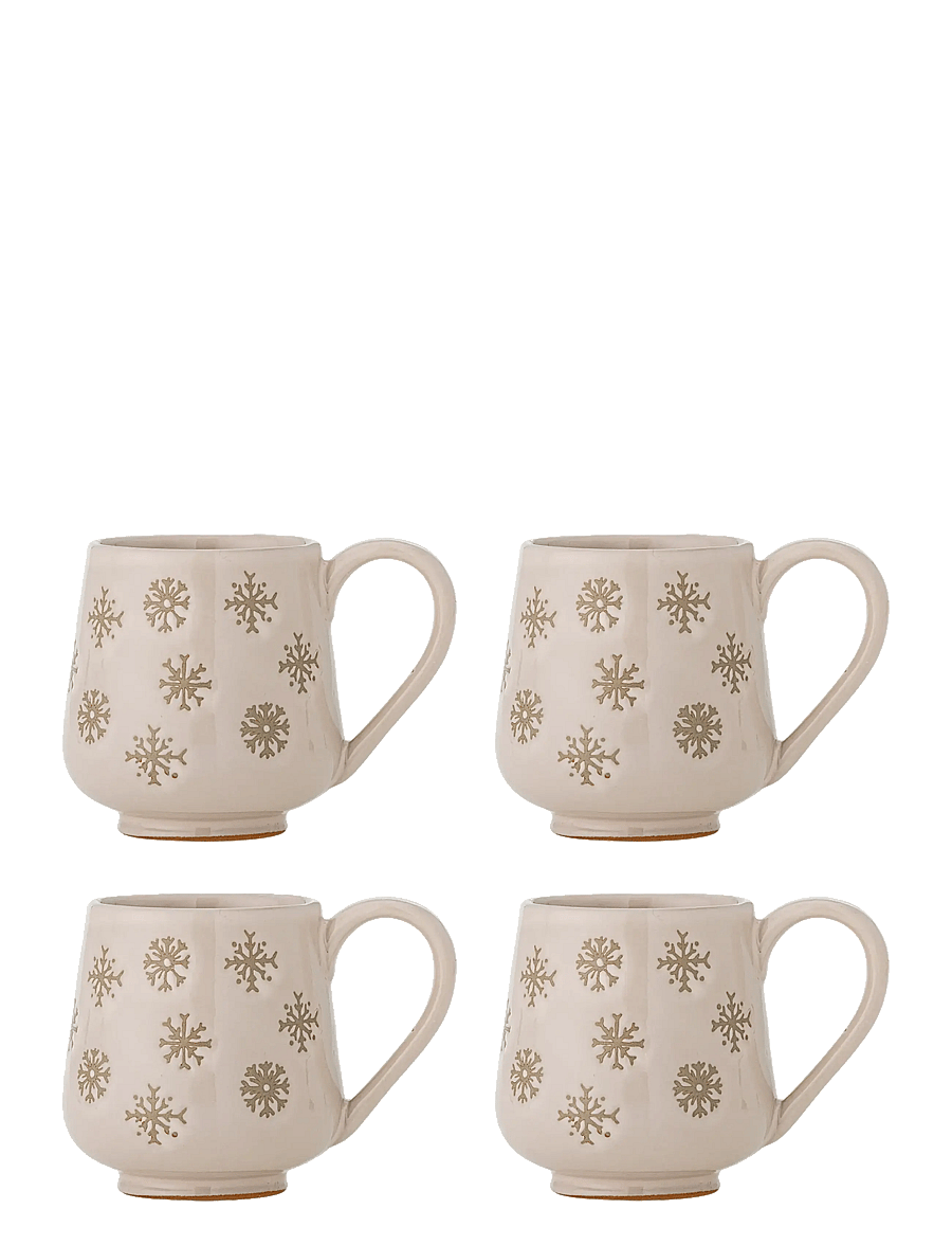 Bloomingville - Snowie Mug - weihnachtsdekoration - cream - 1