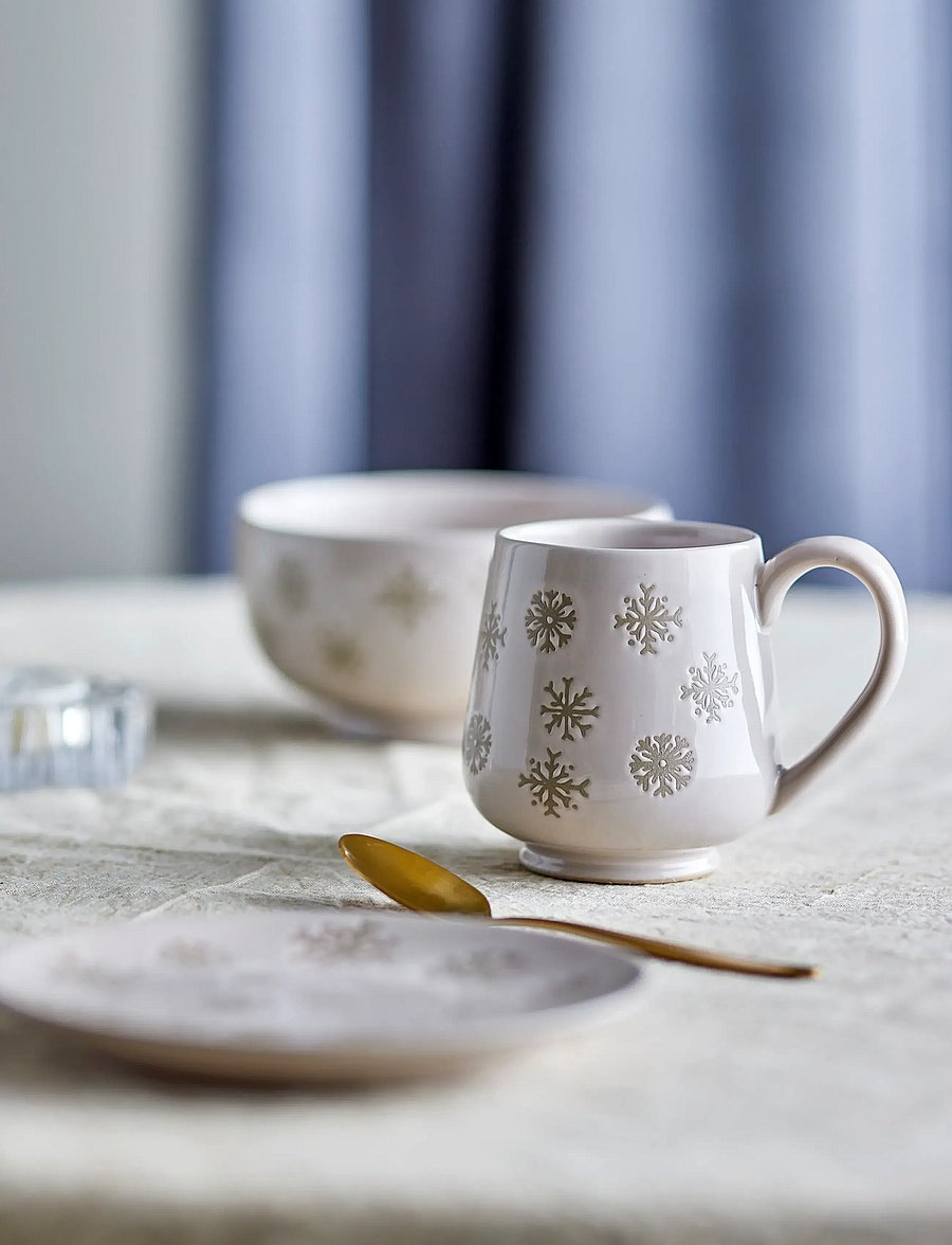 Bloomingville - Snowie Mug - weihnachtsdekoration - cream - 2