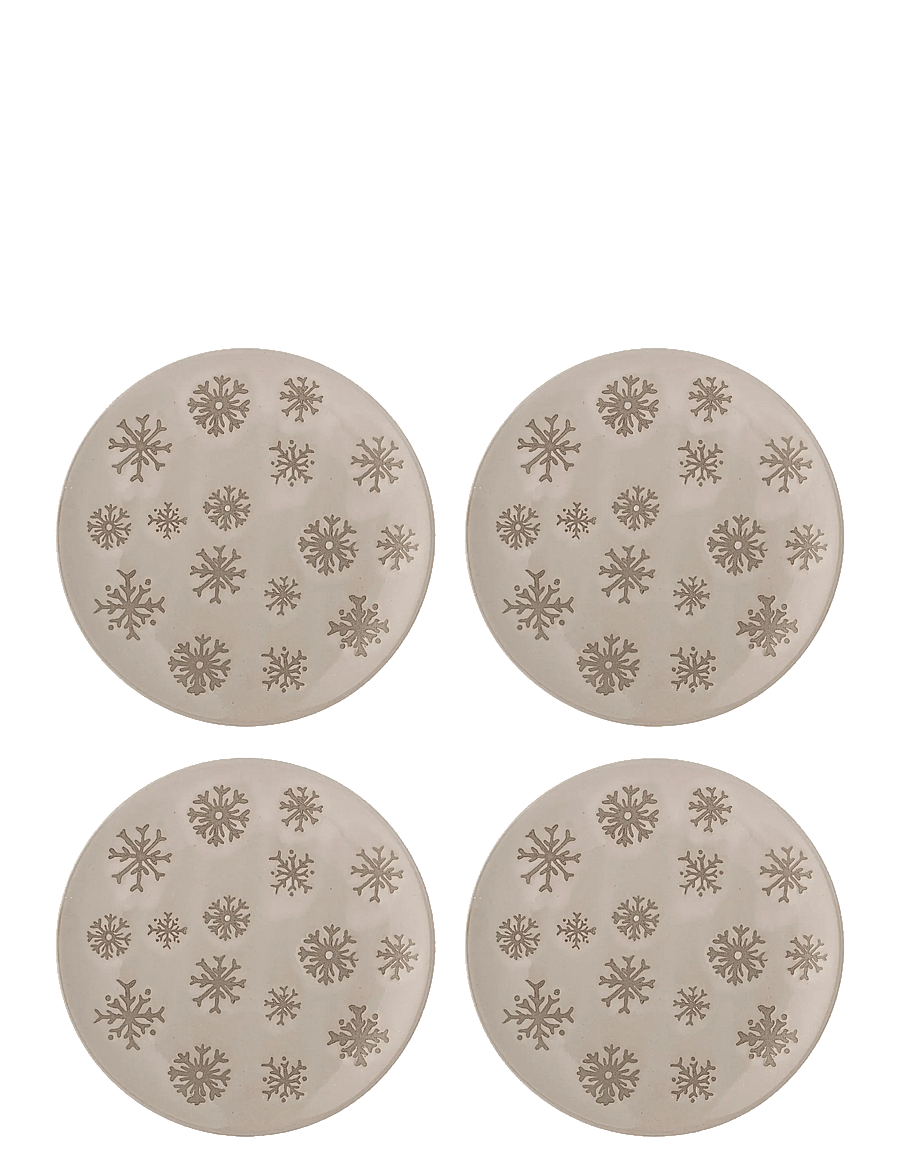 Bloomingville - Snowie Plate - weihnachtsdekoration - cream - 1
