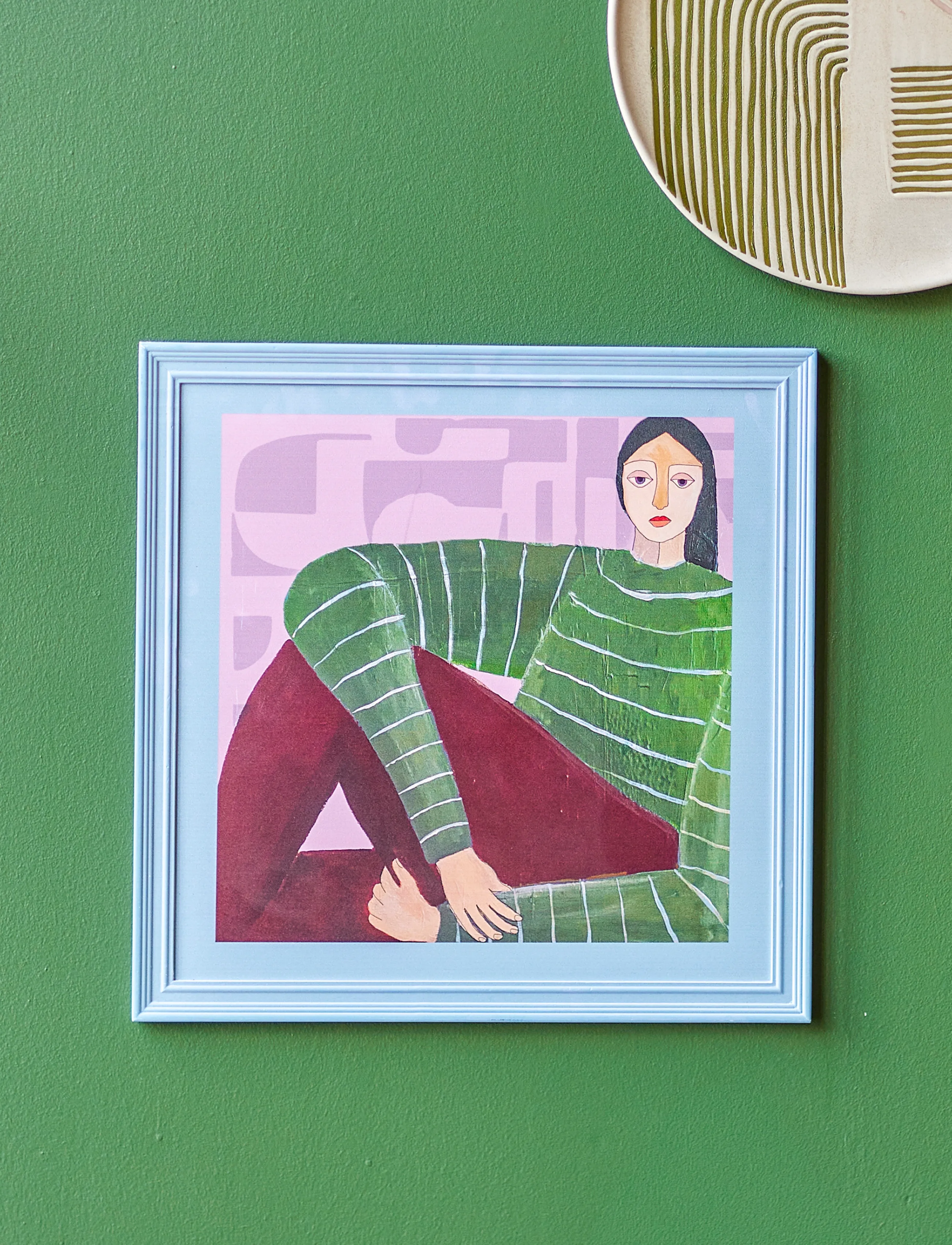 Bloomingville - Zoy Illustration w/ Frame - illustrationer - multi-coloured - 0