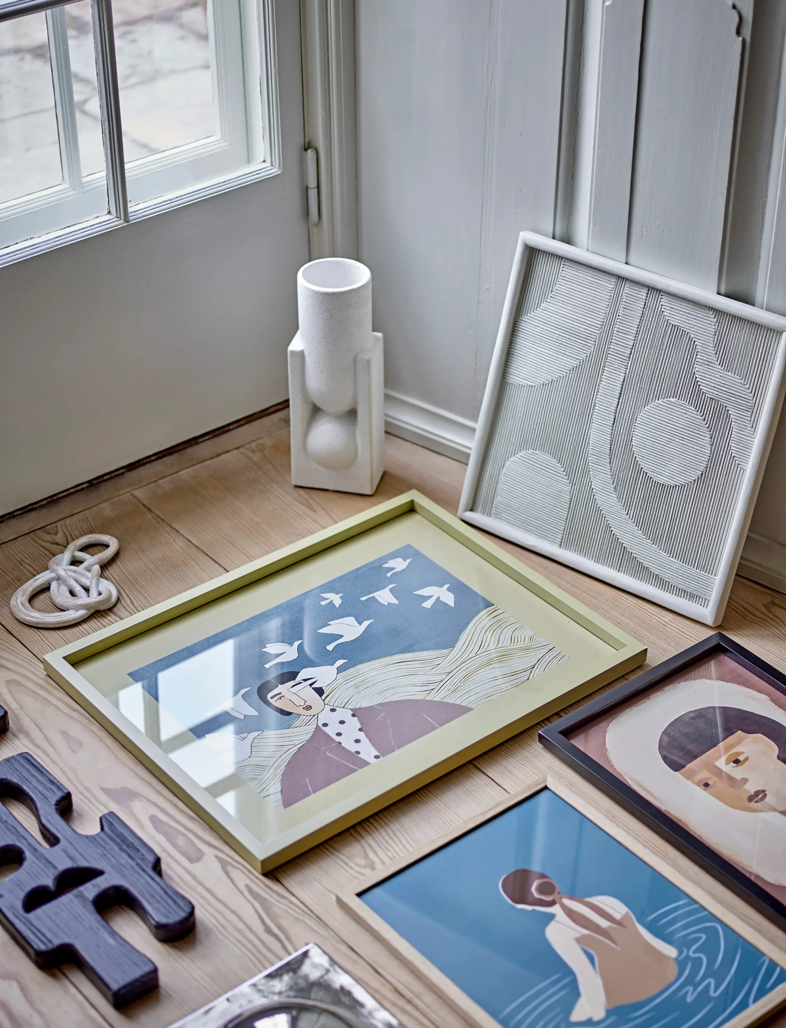 Bloomingville - Flyvielle Illustration w/ Frame - illustrations - multi-coloured - 2