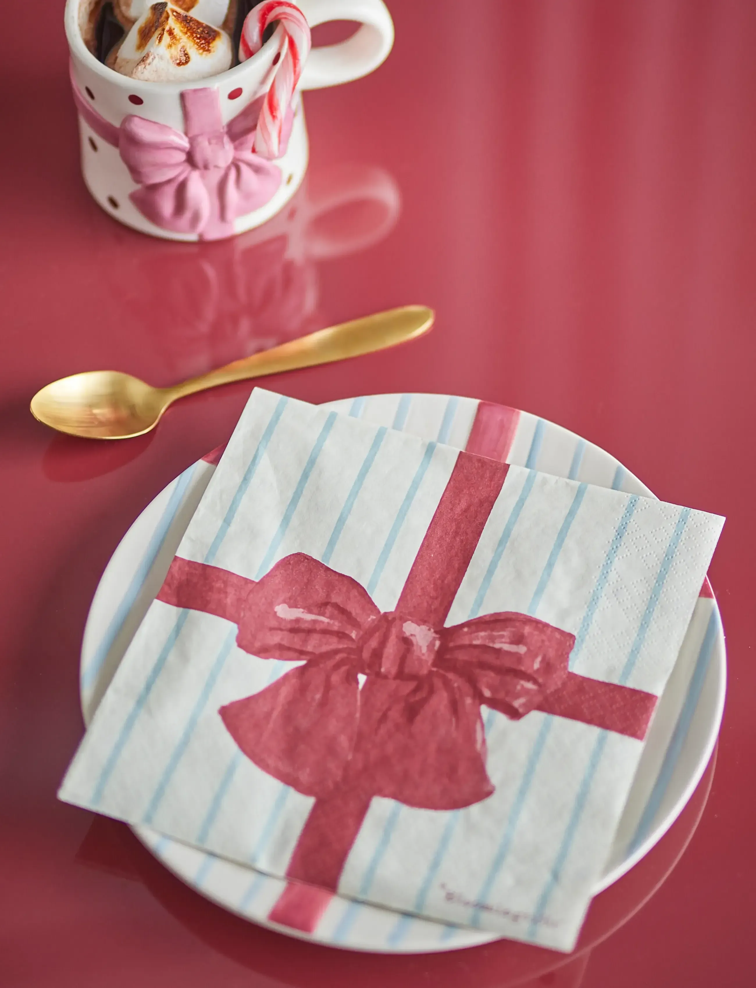Bloomingville - Bowie Napkin - blue - 0