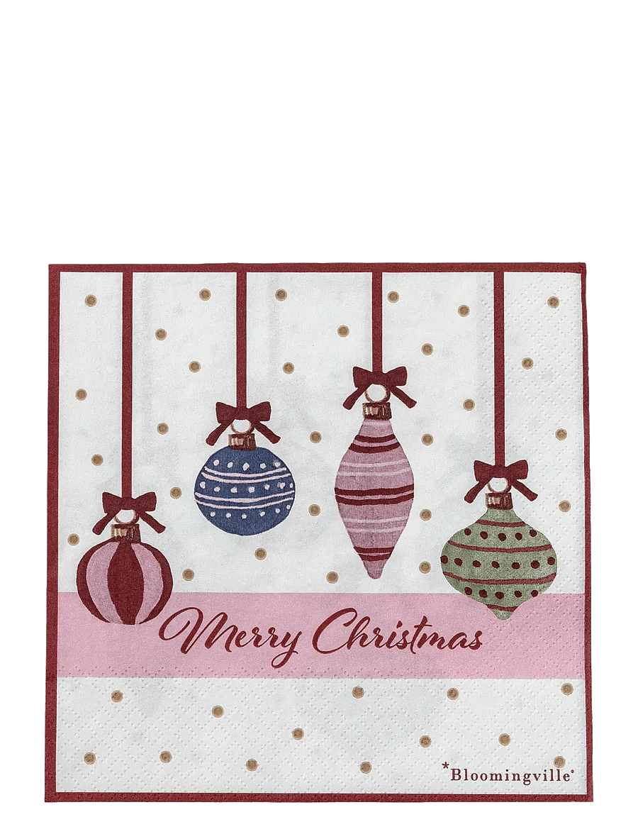 Bloomingville - Ornamentia Napkin - red - 1