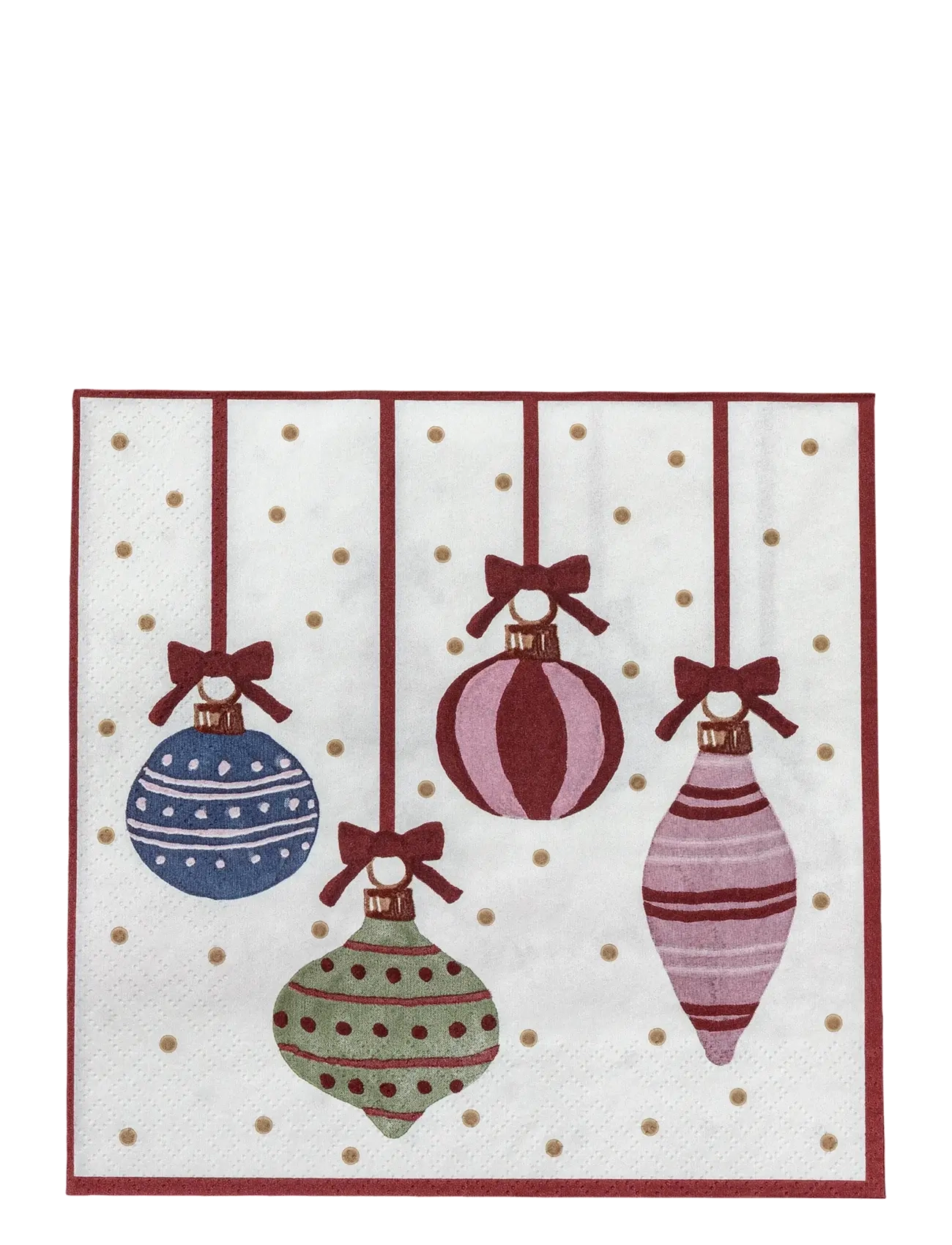 Bloomingville - Ornamentia Napkin - red - 2