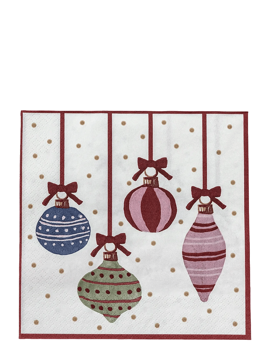 Bloomingville - Ornamentia Napkin - red - 2