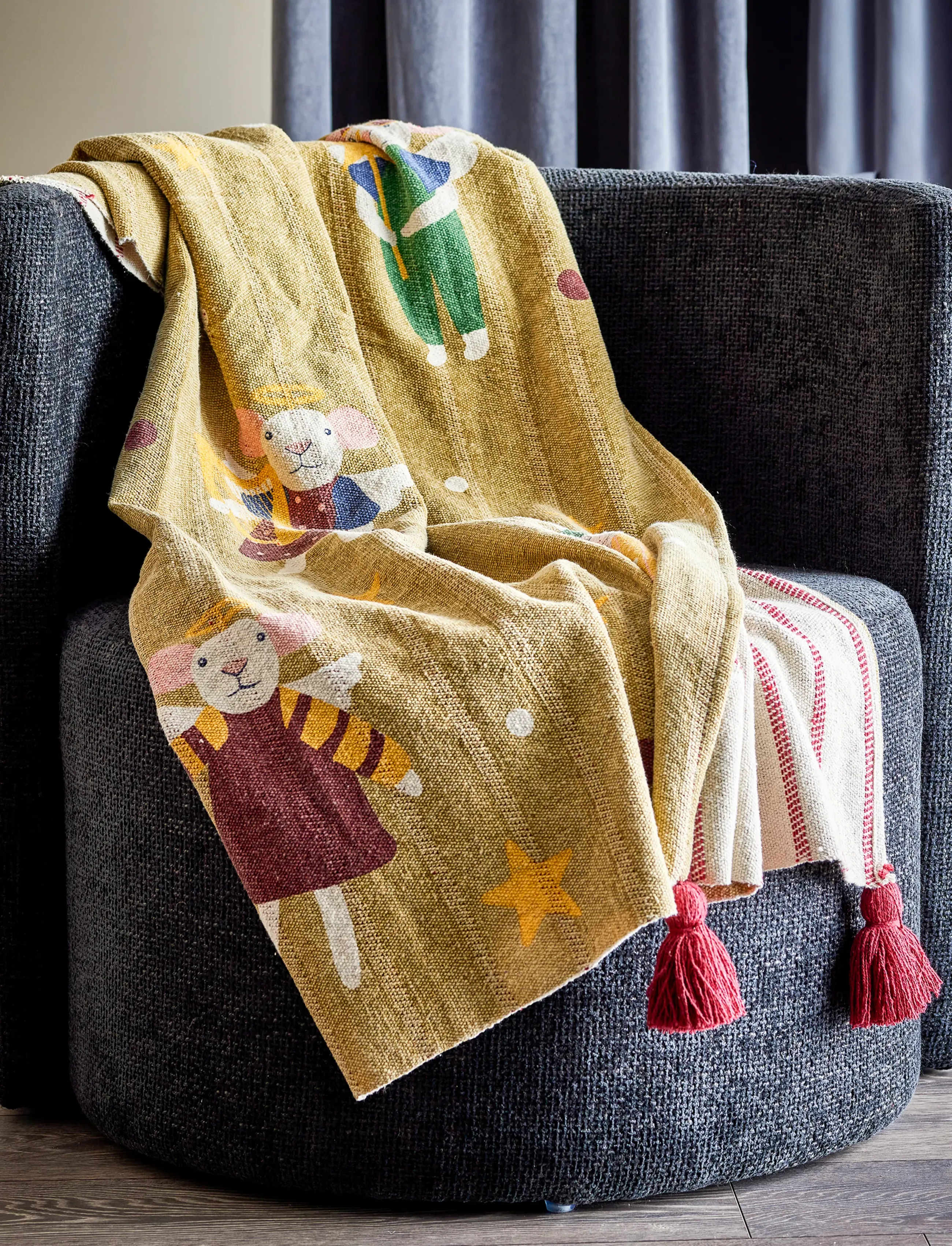 Bloomingville - Peo Throw - multi-coloured - 0