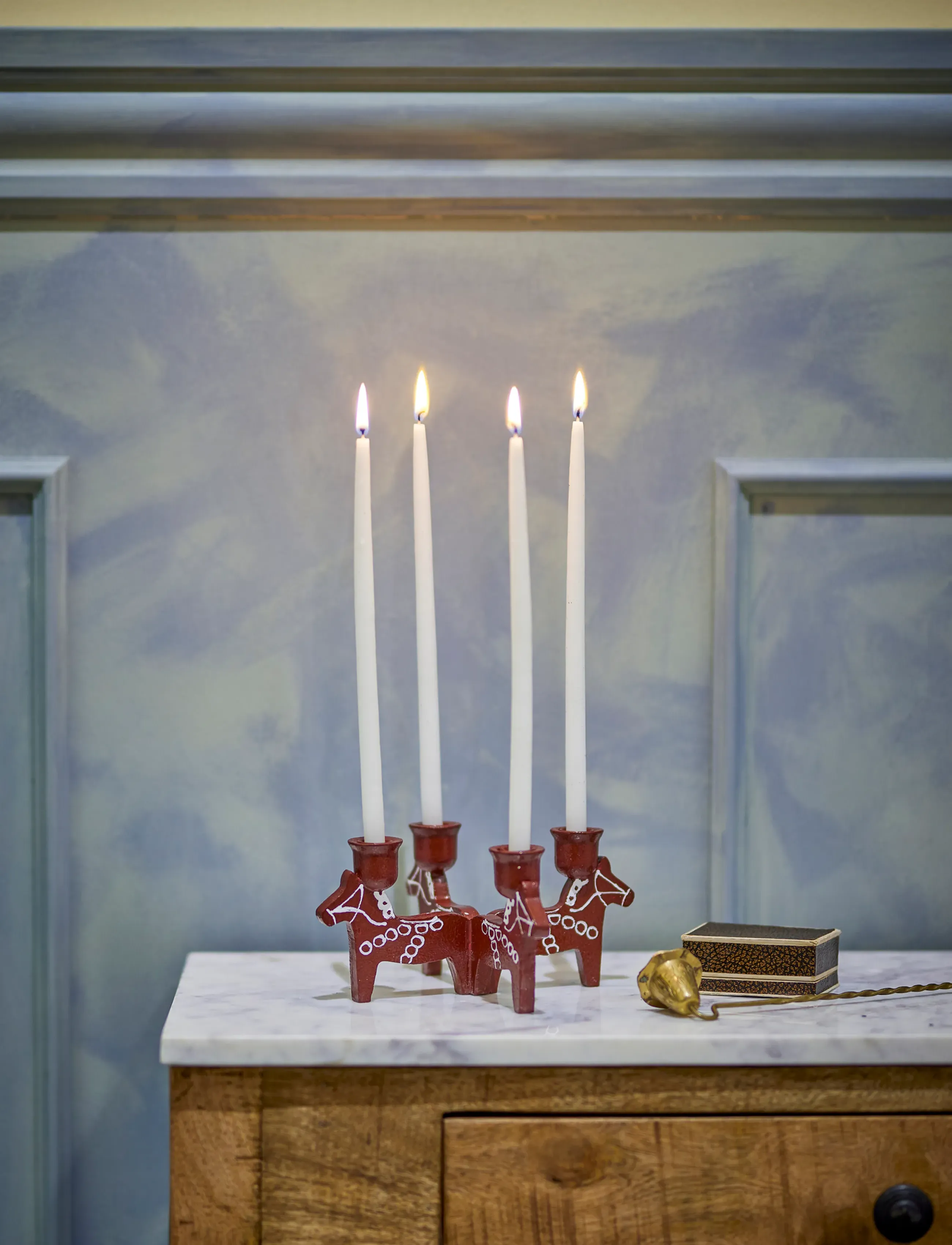 Bloomingville - Siffer Advent Candle Holder - red - 2