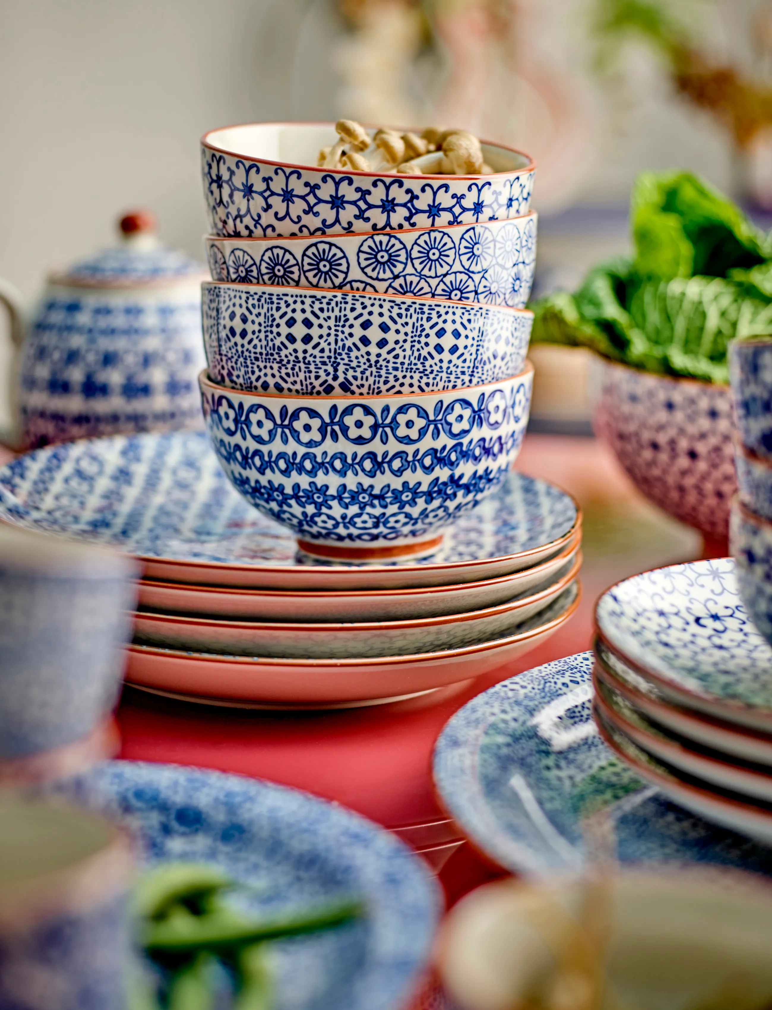 Bloomingville - Karine Plate - blue - 4