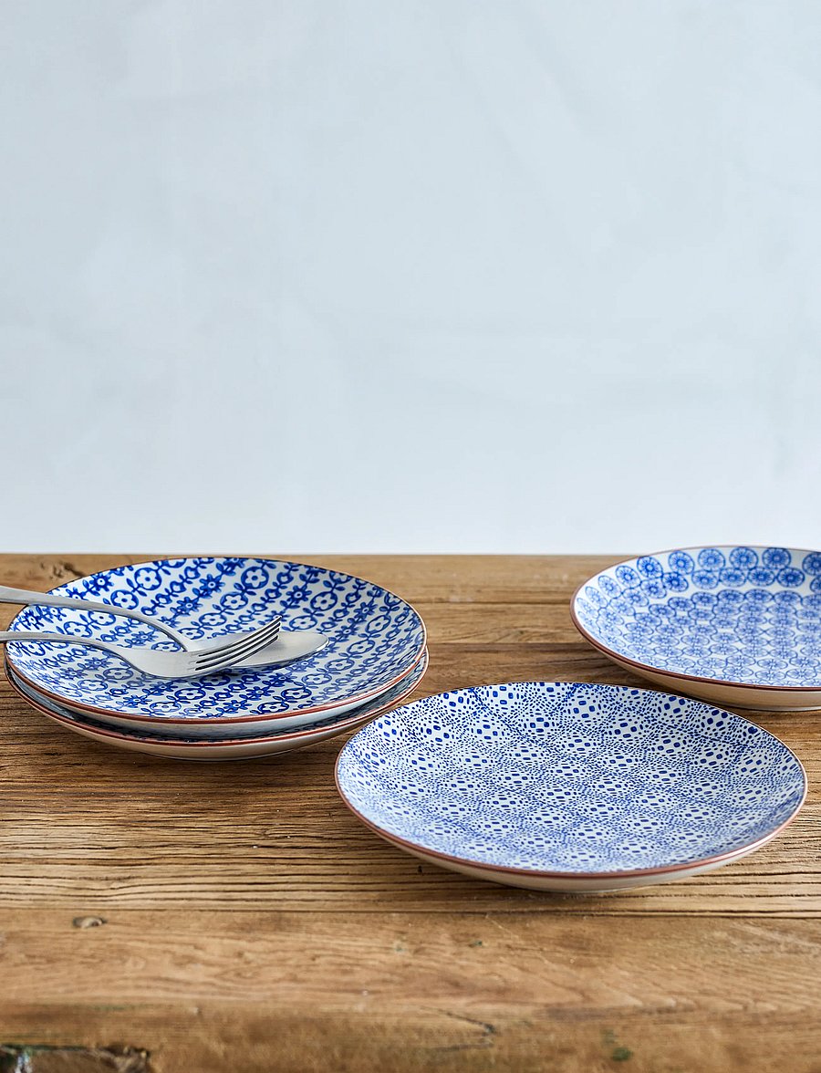 Bloomingville - Karine Plate - väikesed taldrikud - blue - 5