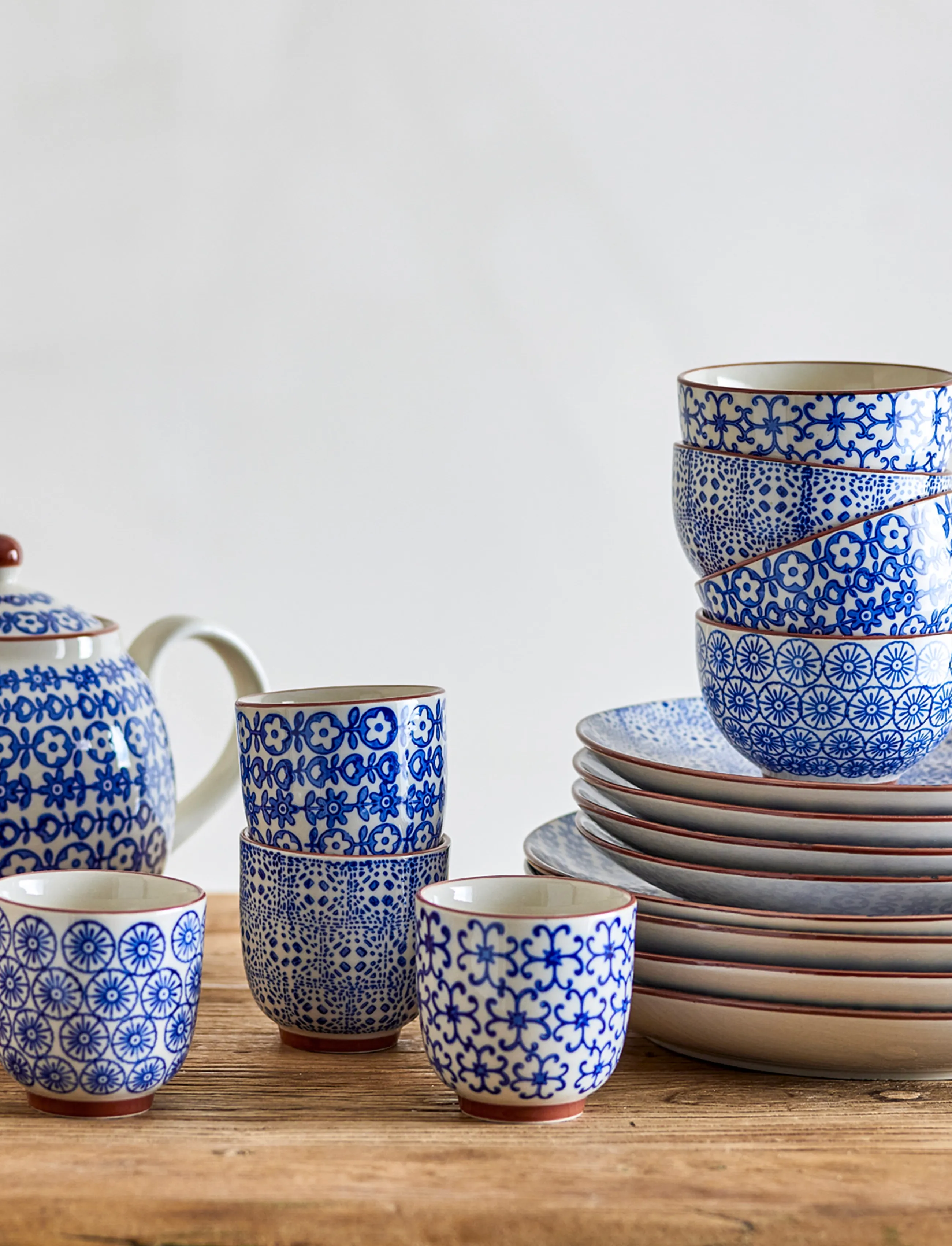 Bloomingville - Karine Plate - blue - 4